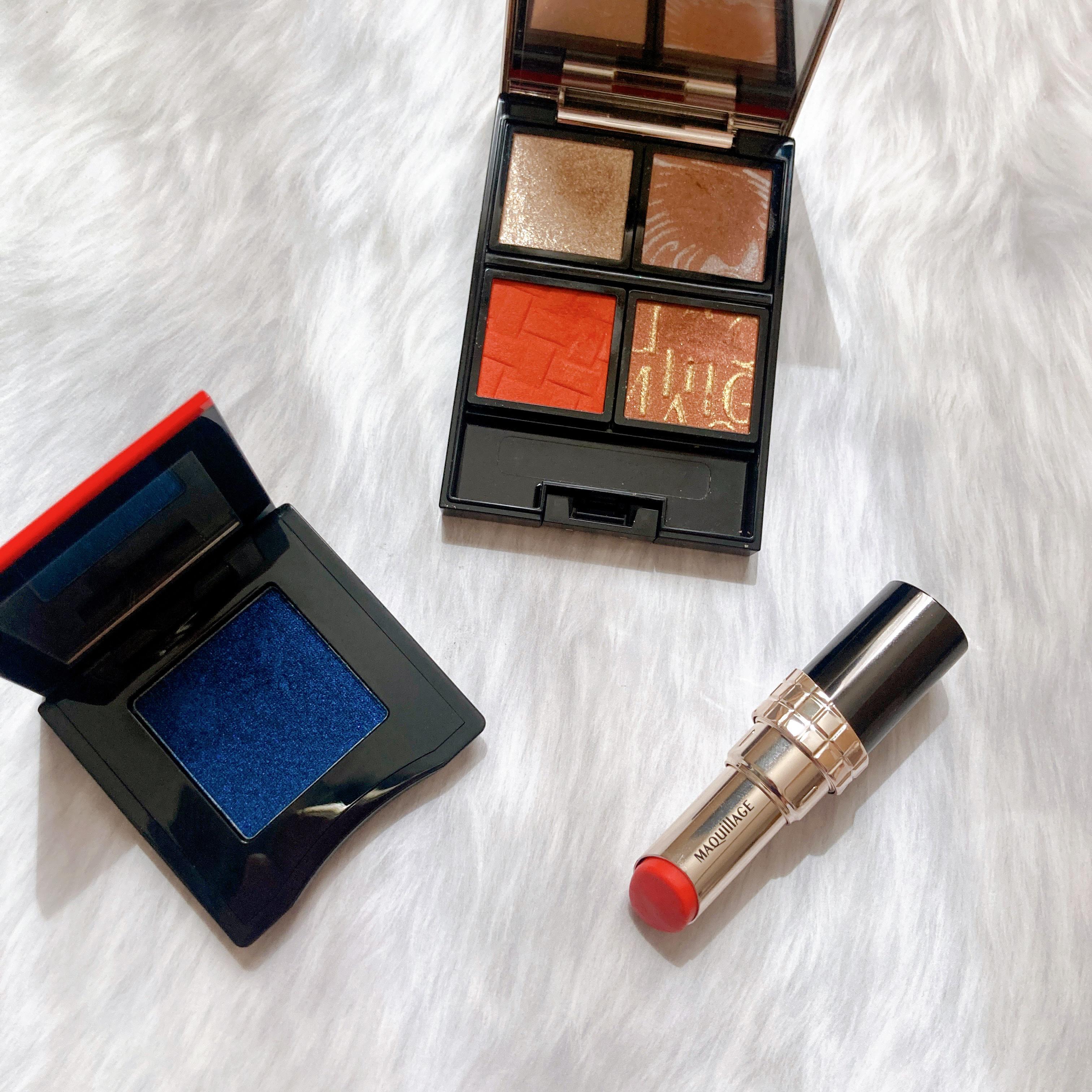 ポップ パウダージェル アイシャドウ 17 Zaa-Zaa Navy/SHISEIDO/単色アイシャドウを使ったクチコミ（1枚目）