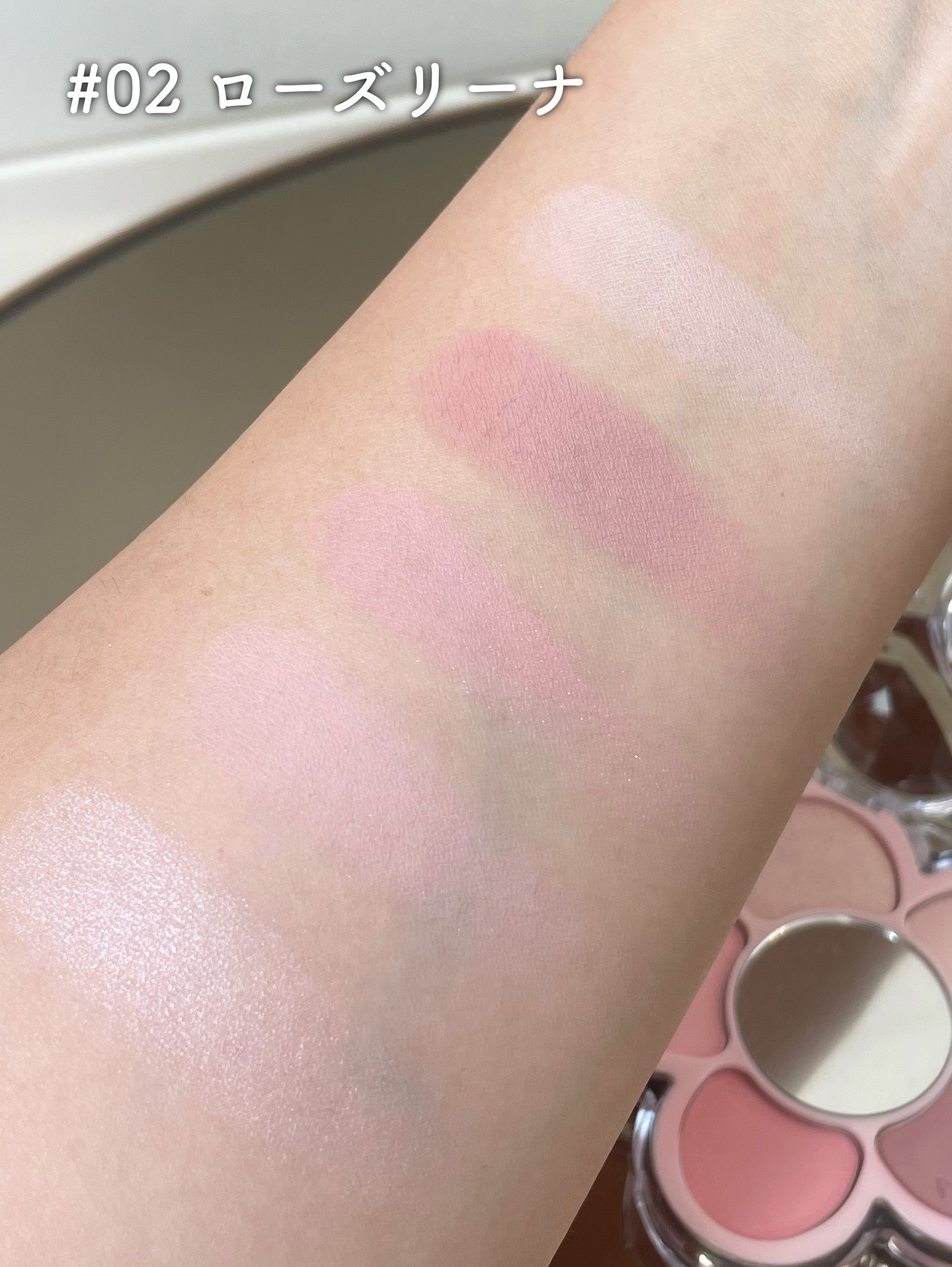 フローラアイパレット/AMUSE/アイシャドウを使ったクチコミ（3枚目）