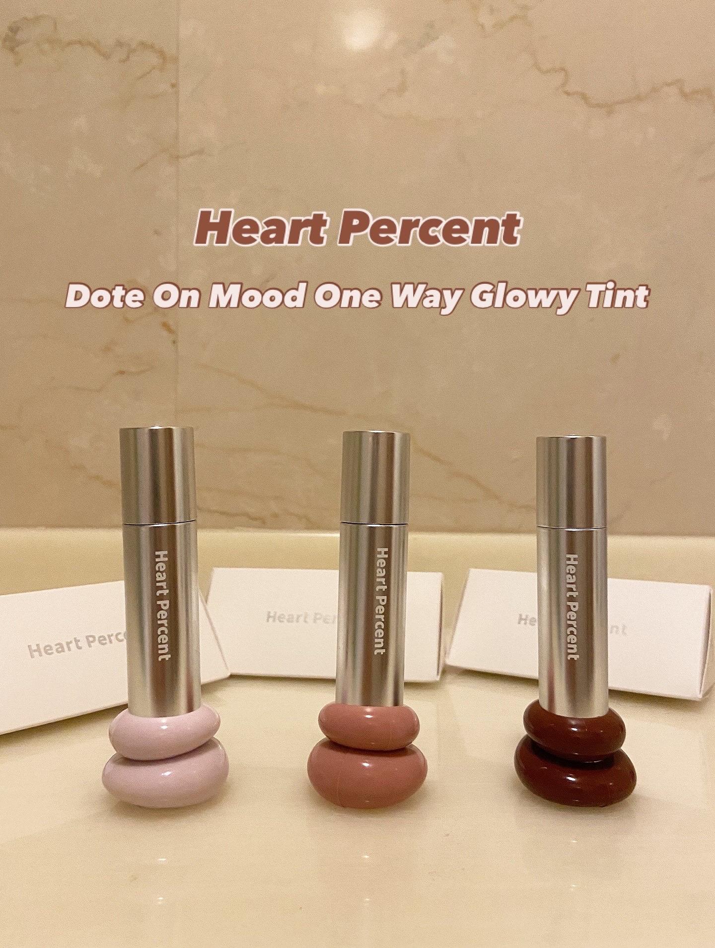 ドットオンムードワンウェイグロイティント/Heart Percent/リップティントを使ったクチコミ（1枚目）