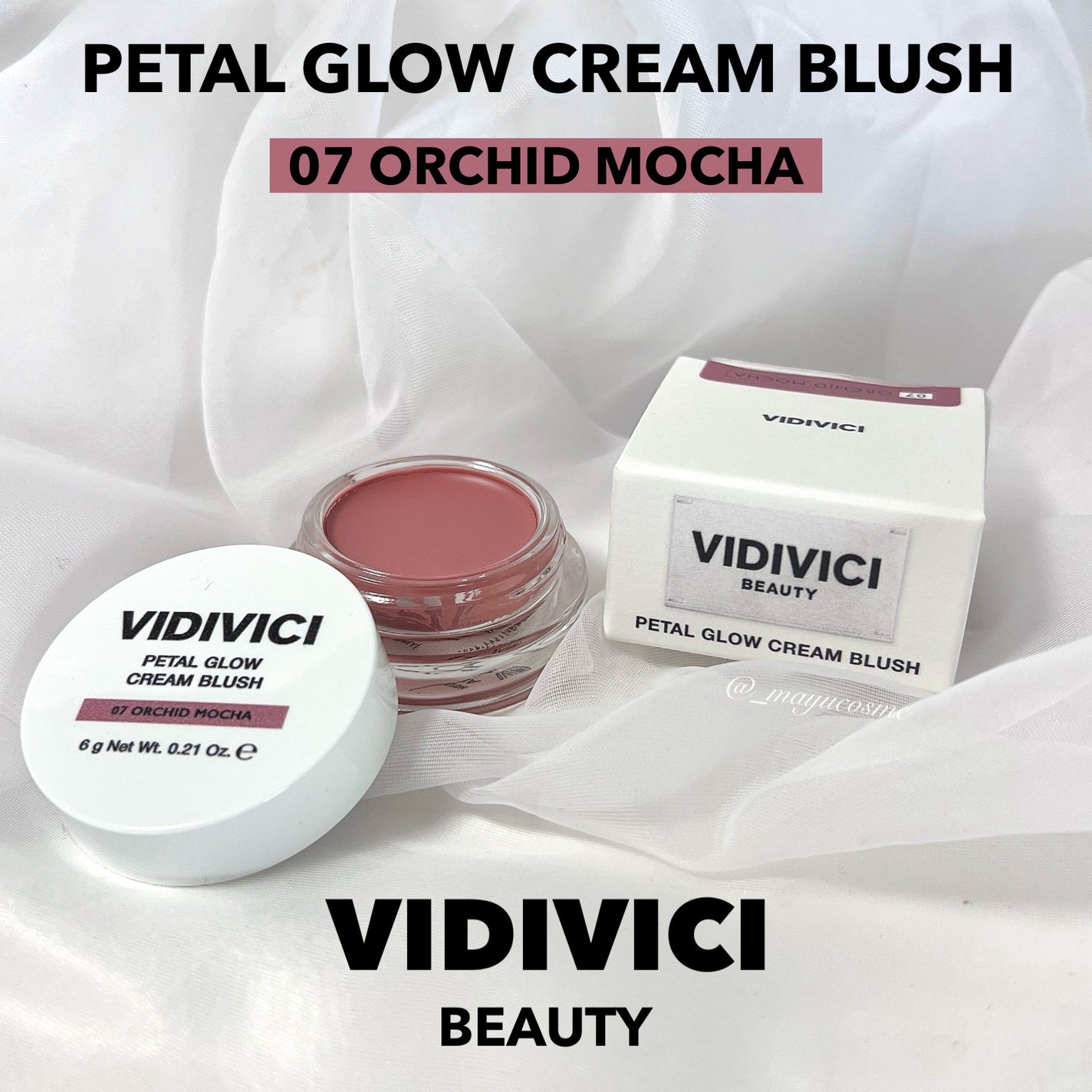 ペタルグロウクリームチーク/VIDIVICI/ジェル・クリームチークを使ったクチコミ(1枚目)