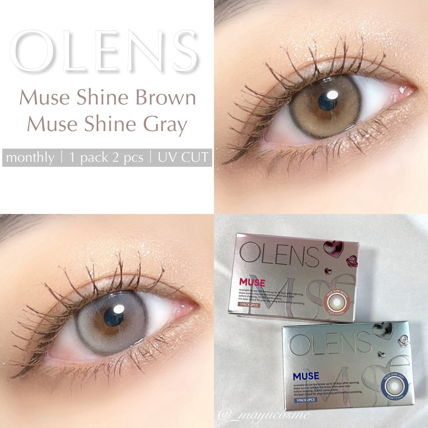 MUSE 1month/OLENS/1ヶ月(1MONTH)カラコンを使ったクチコミ(1枚目)