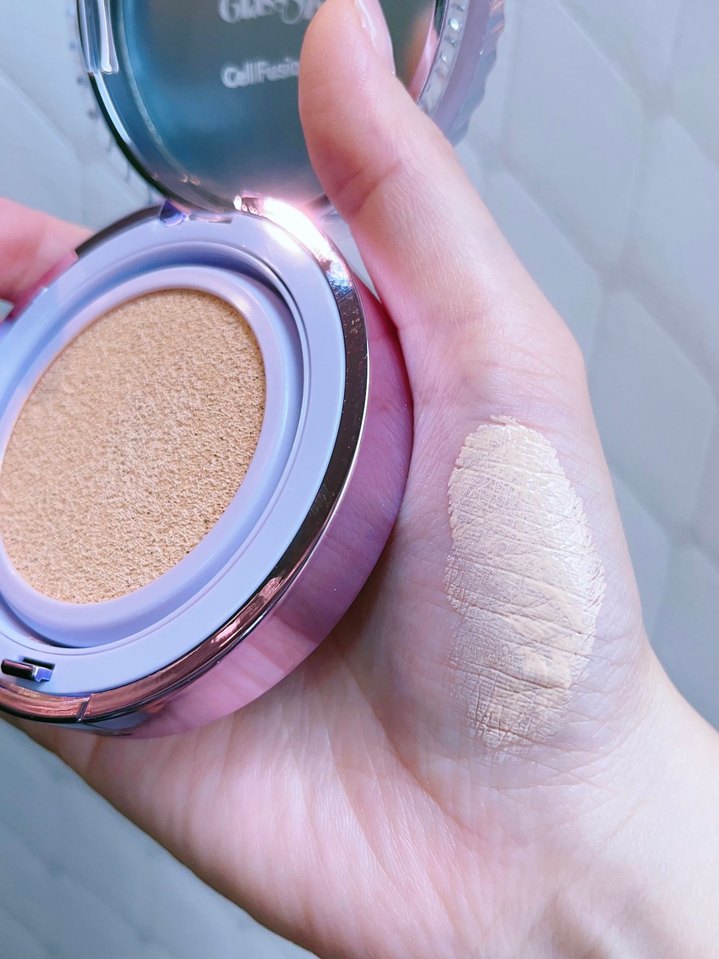 グラススキンクッション/Cell Fusion C(セルフュージョンシー)/クッションファンデーションを使ったクチコミ(3枚目)