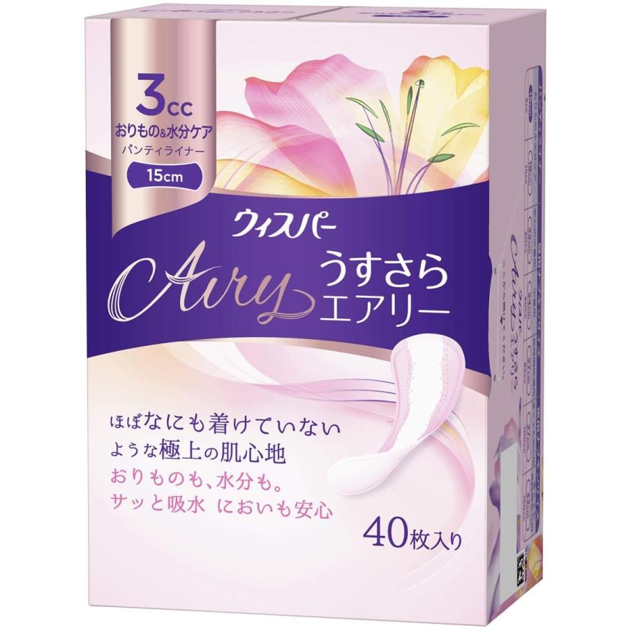 ウィスパー ウィスパー うすさらエアリー おりもの&水分ケア
