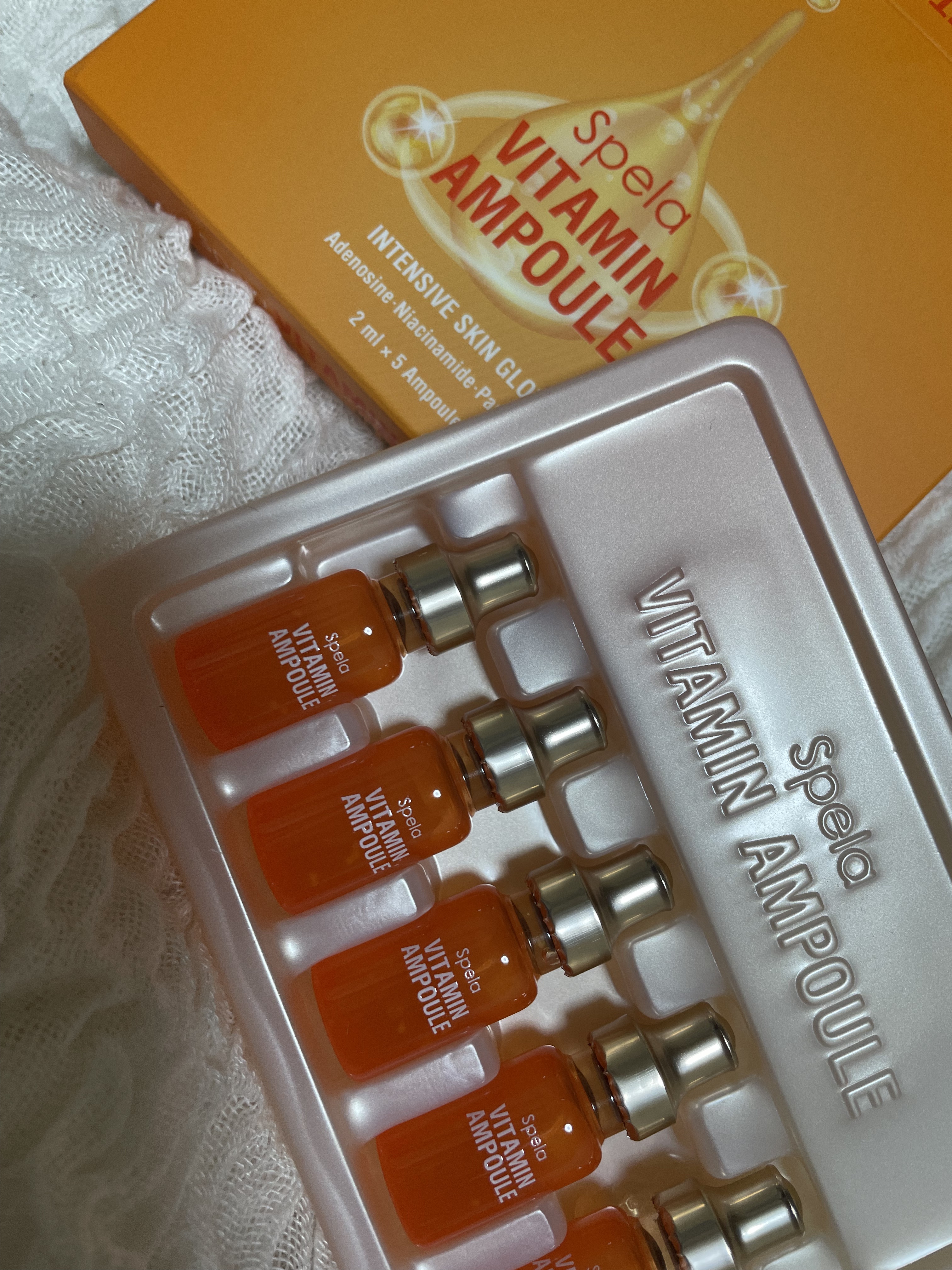 ビタミンアンプル2ml（5本入り）/Spela/美容液を使ったクチコミ（1枚目）