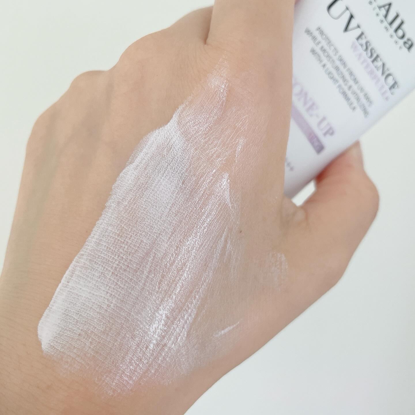 ダルバ ウォータフル トーンアップ サンクリーム(パープル)/ダルバ/日焼け止めクリームを使ったクチコミ（3枚目）