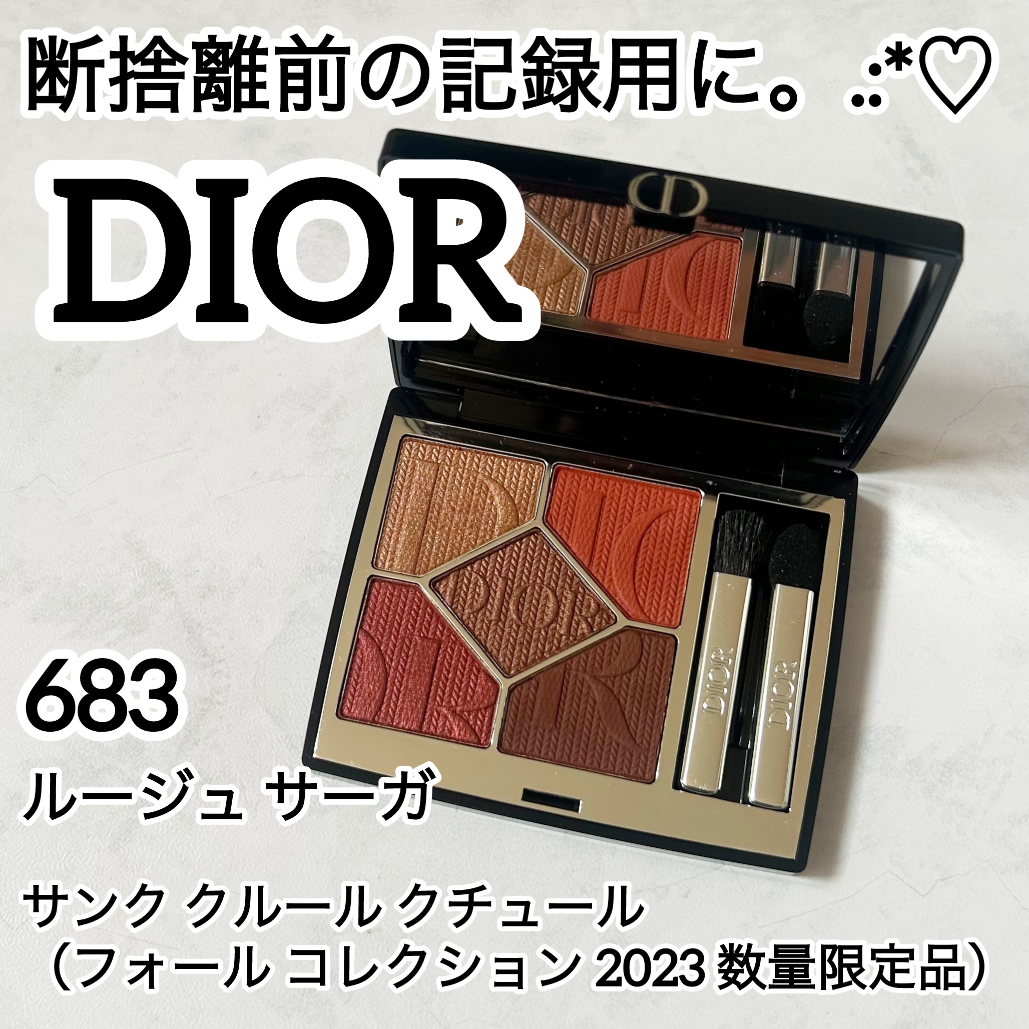 サンク クルール クチュール（フォール コレクション 2023 数量限定品）/Dior/アイシャドウを使ったクチコミ（1枚目）