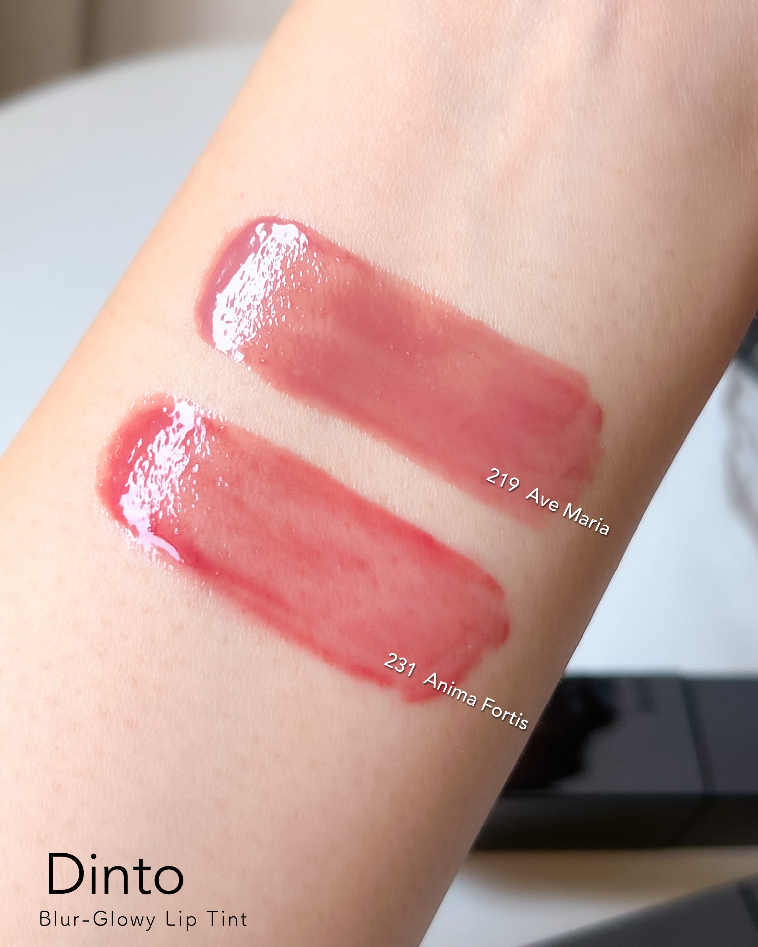 ブラーグロイリップティント/Dinto/リップティントを使ったクチコミ（3枚目）