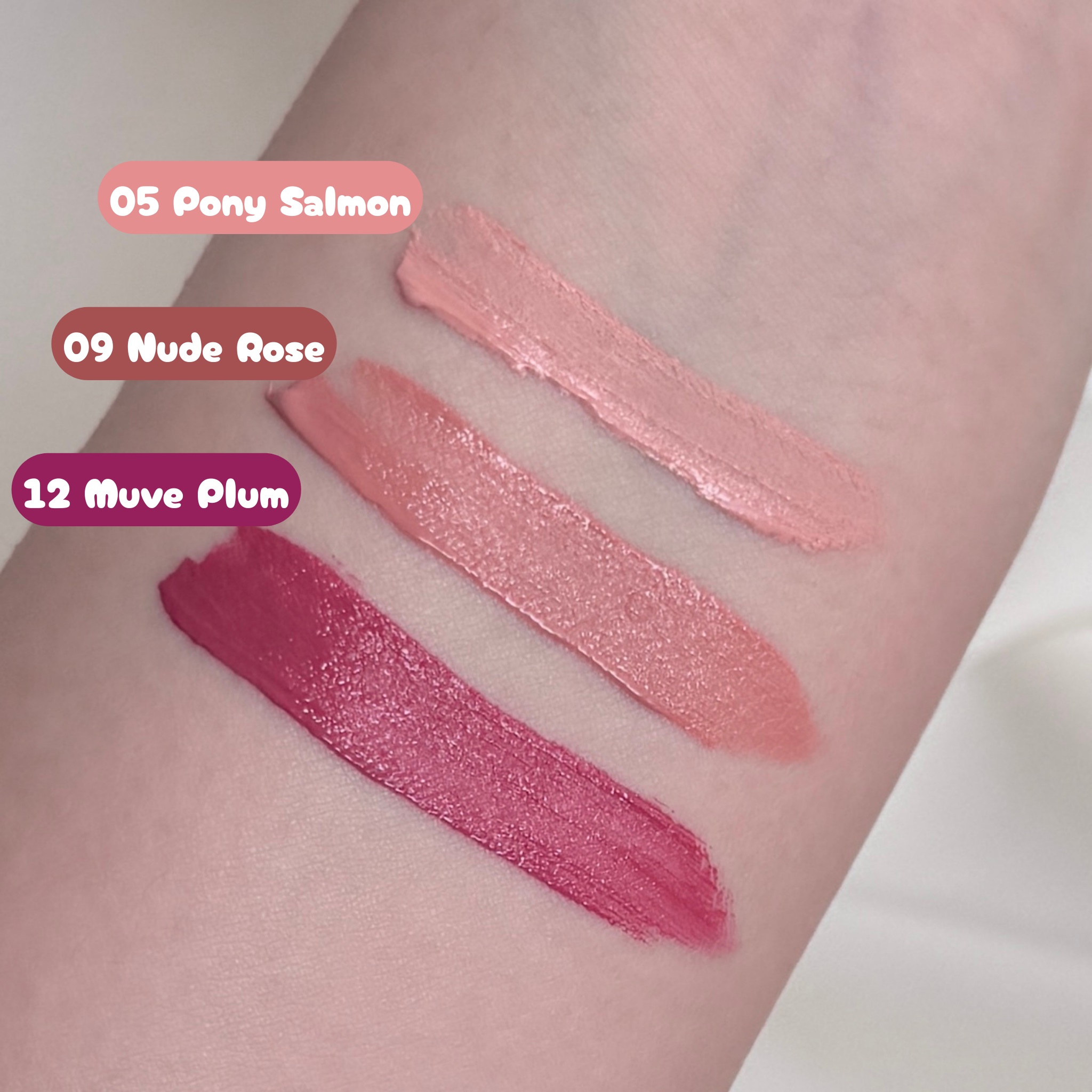 シルバーパース ムースクリーム リップ＆チーク 05 ポニーサーモン/oiad/ジェル・クリームチークを使ったクチコミ（2枚目）