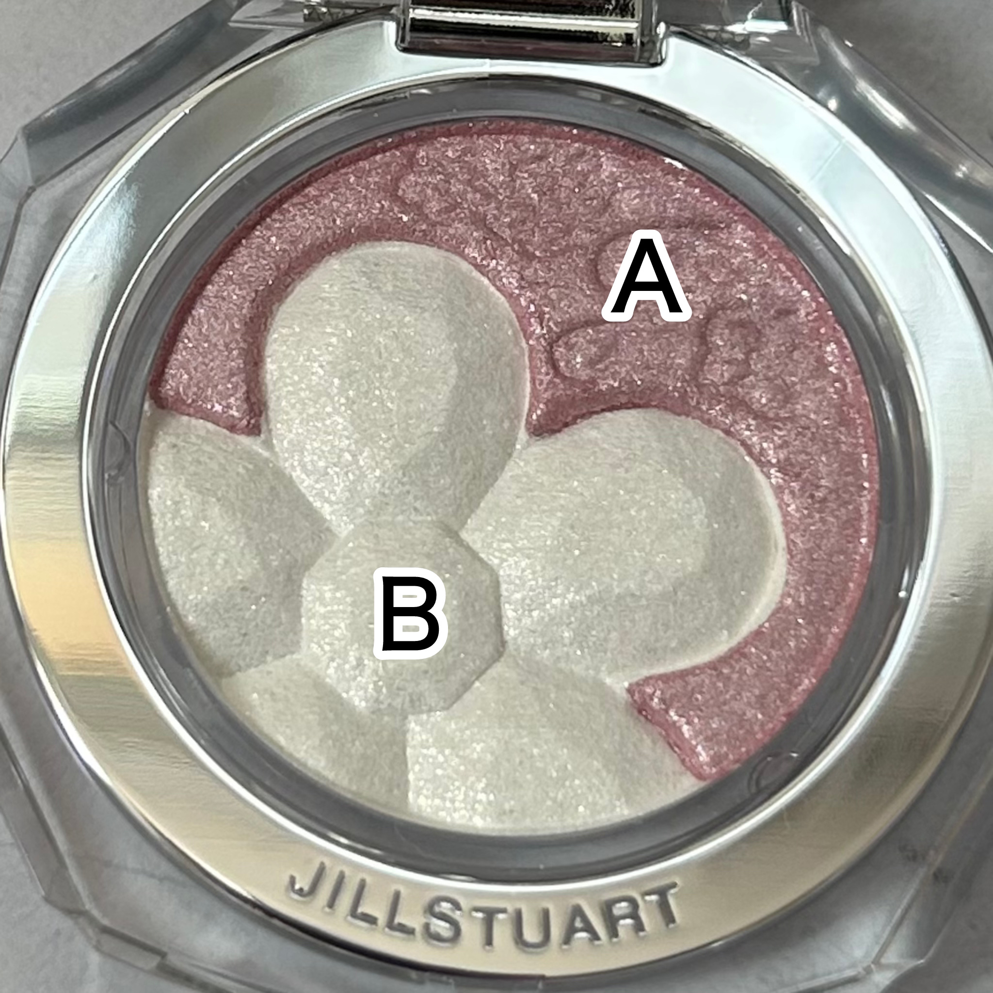 ジルスチュアート クリスタルブルーム ペタルクチュールアイズ デュオ/JILL STUART/アイシャドウパレットを使ったクチコミ（2枚目）