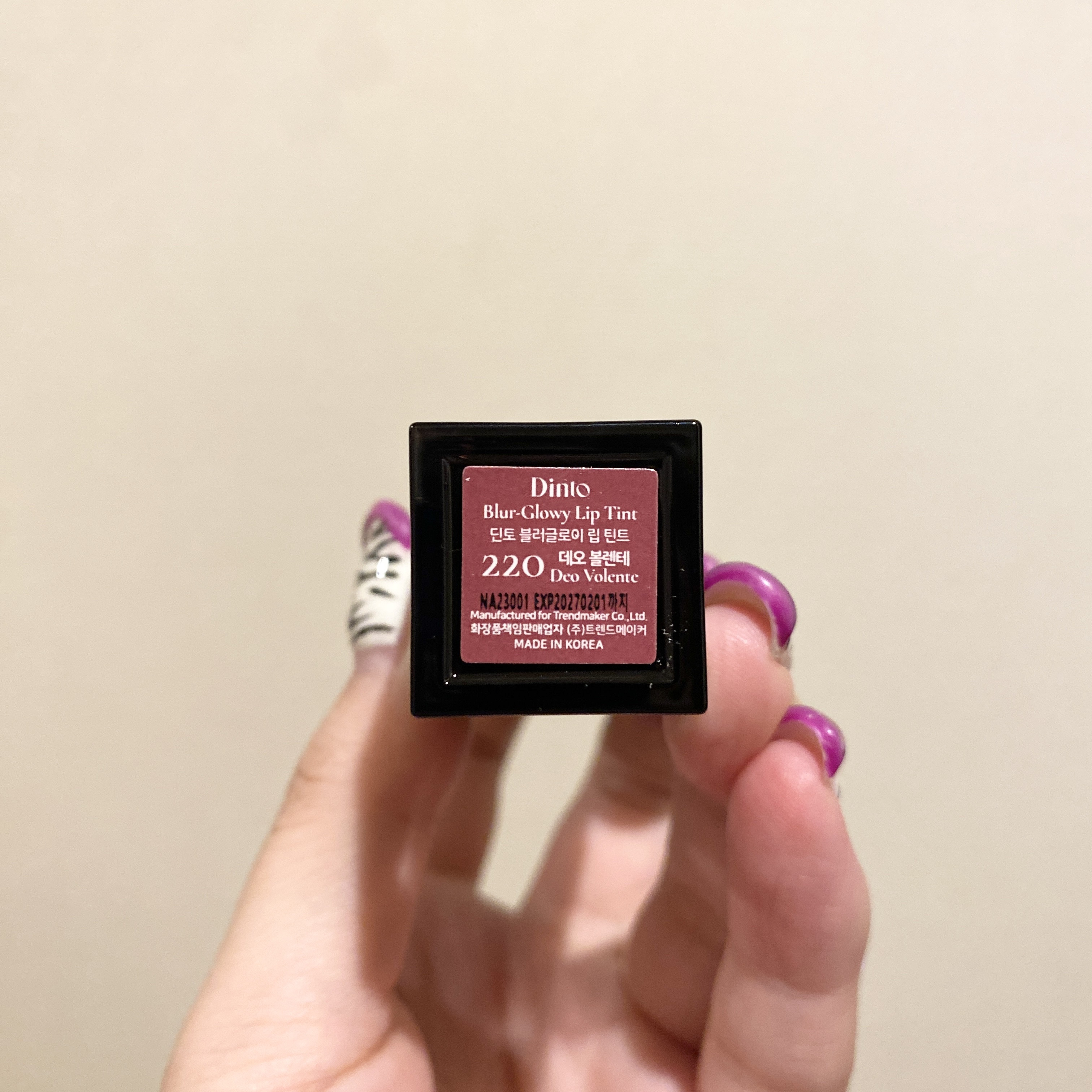 ブラーグロイリップティント 220　デオボレンテ/Dinto/リップティントを使ったクチコミ（3枚目）