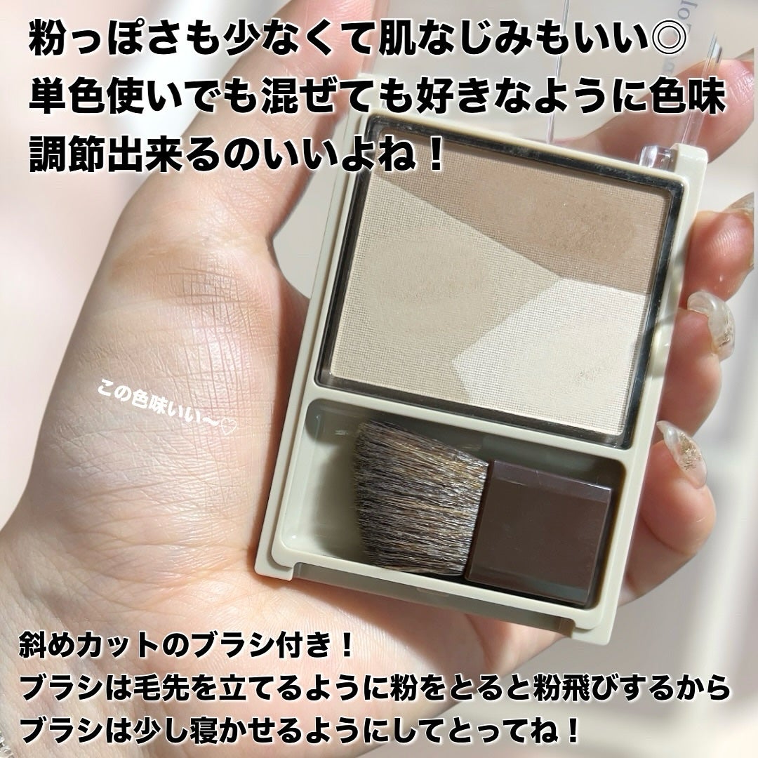 ブレンドカラーシェーディング/CEZANNE/シェーディングを使ったクチコミ(3枚目)