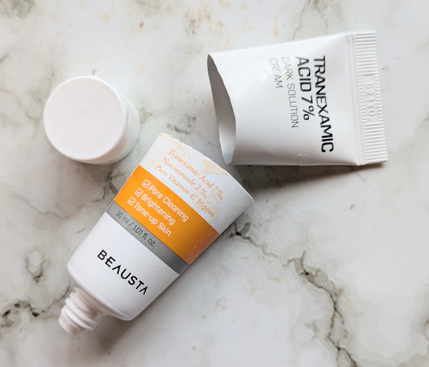 トラネキサム酸7%ダークソリューションクリーム/BEAUSTA/フェイスクリームを使ったクチコミ(1枚目)