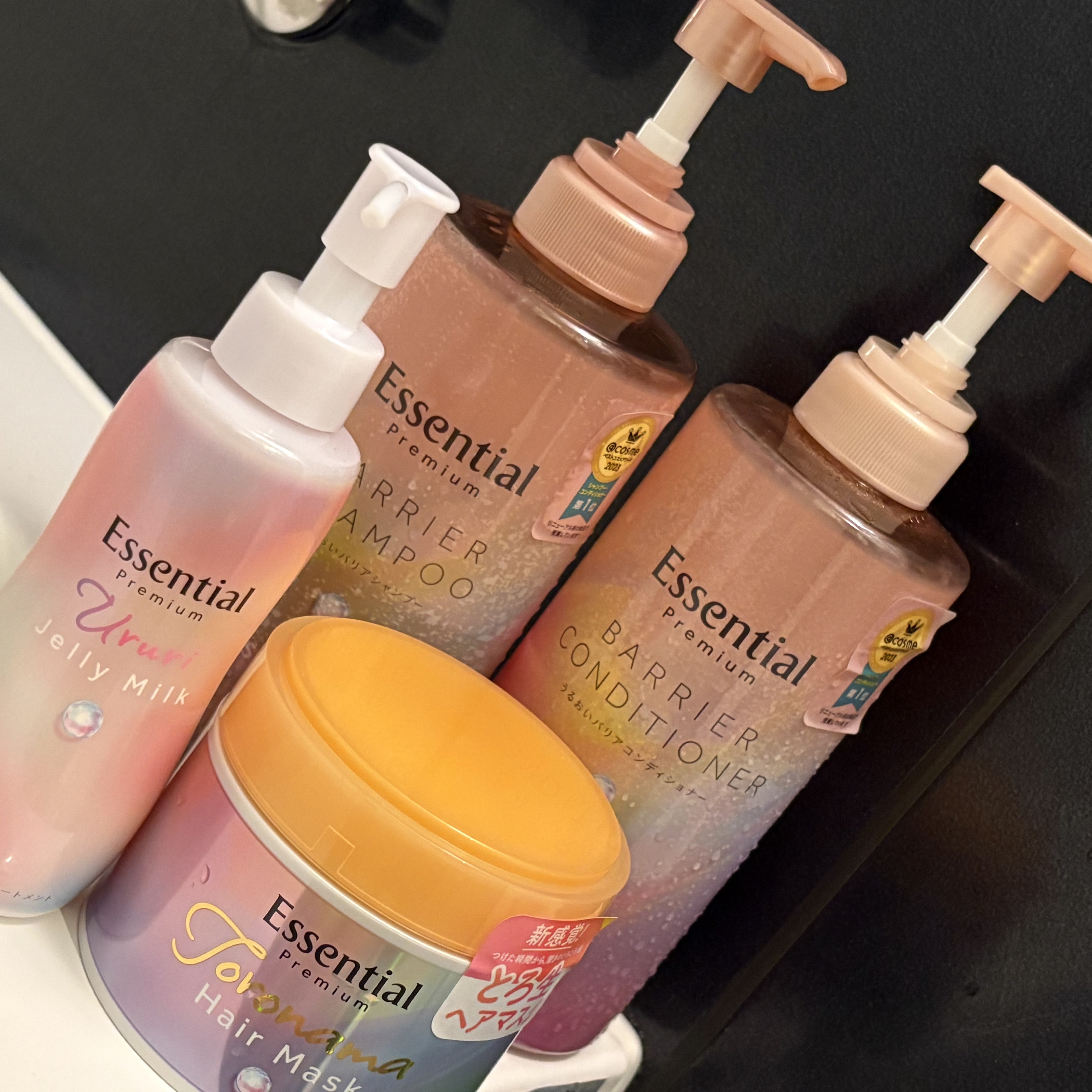 エッセンシャルプレミアム バリアシャンプー・コンディショナー シルキー＆スムース/エッセンシャル/市販シャンプーを使ったクチコミ（1枚目）