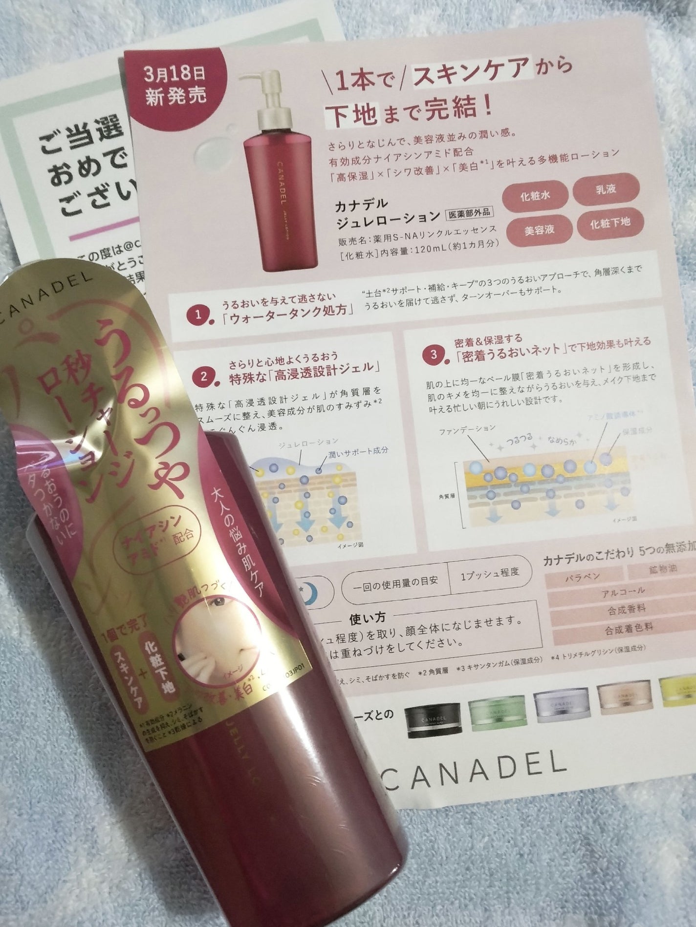 カナデル ジュレローション/CANADEL/化粧水を使ったクチコミ(1枚目)