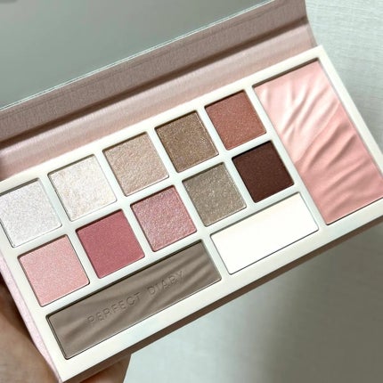 デザイナーアイズ&チークパレット/PERFECT DIARY/アイシャドウパレットを使ったクチコミ(1枚目)