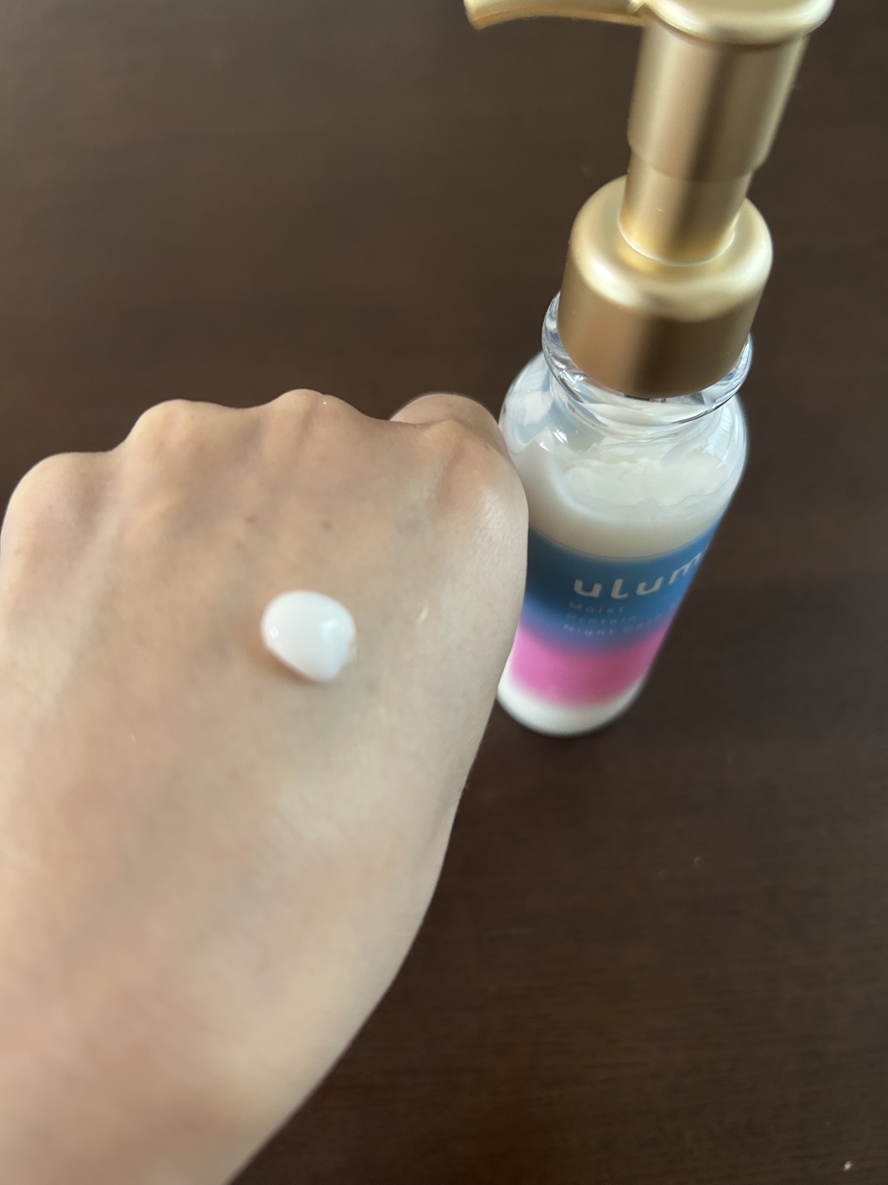 モイストプロテイン ナイトケアセラム/ulumee/アウトバストリートメントを使ったクチコミ（2枚目）