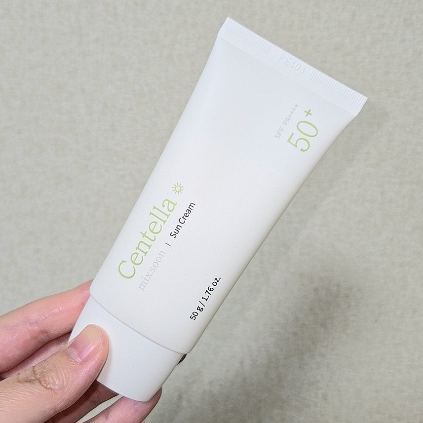 ツボクサ サンクリーム/mixsoon/日焼け止めクリームを使ったクチコミ(1枚目)