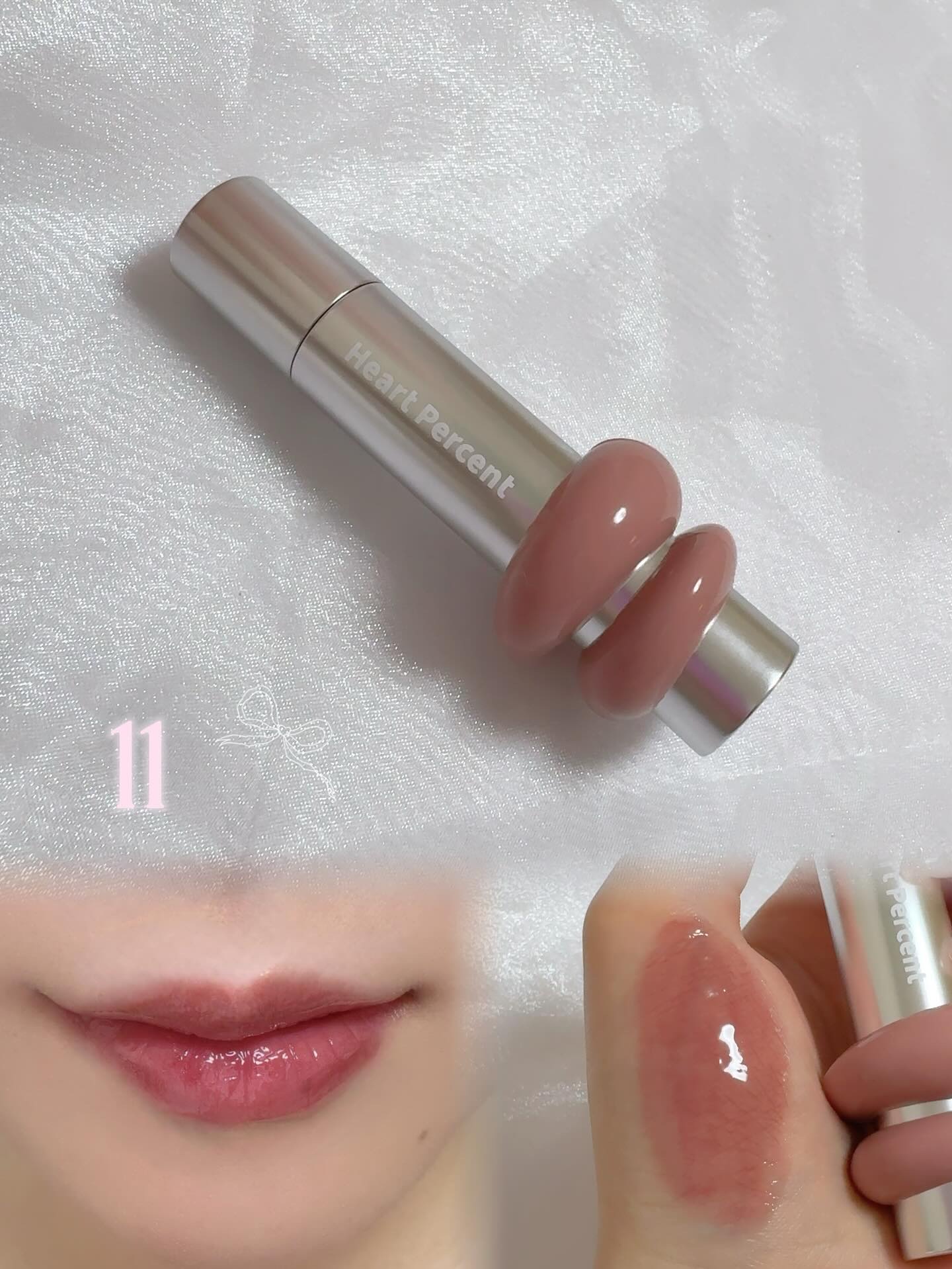 ドットオンムードワンウェイグロイティント/Heart Percent/リップティントを使ったクチコミ（3枚目）