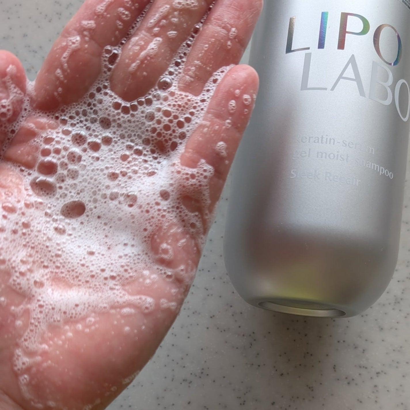 リポ ラボ ケラチンセラム ジェルモイスト シャンプー /トリートメントスリークリペア*/LIPO LABO/市販シャンプーを使ったクチコミ(7枚目)