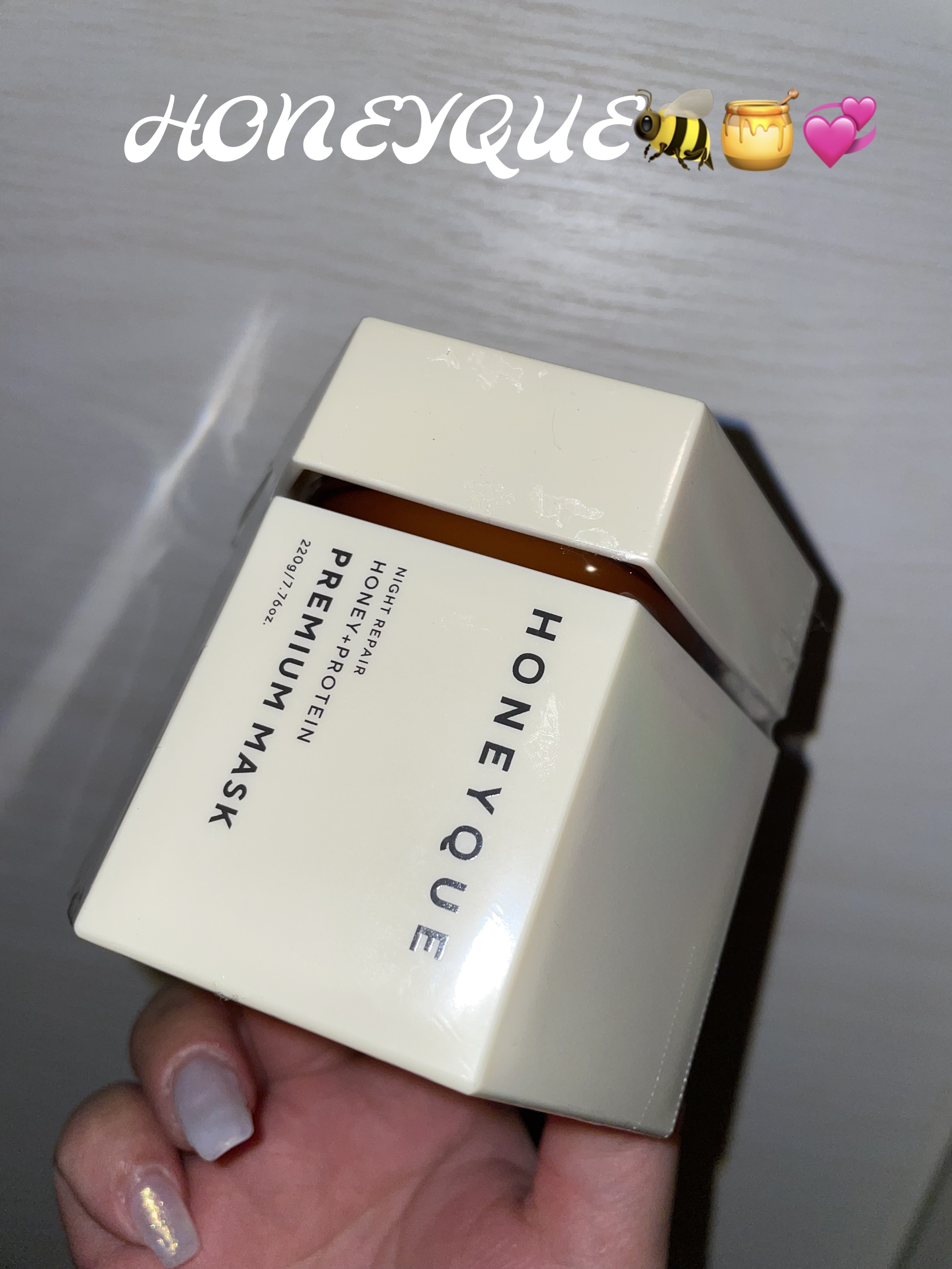 ナイトリペア プレミアム 集中ヘアマスク 220g/ハニーク/ヘアマスク・ヘアパックを使ったクチコミ（1枚目）