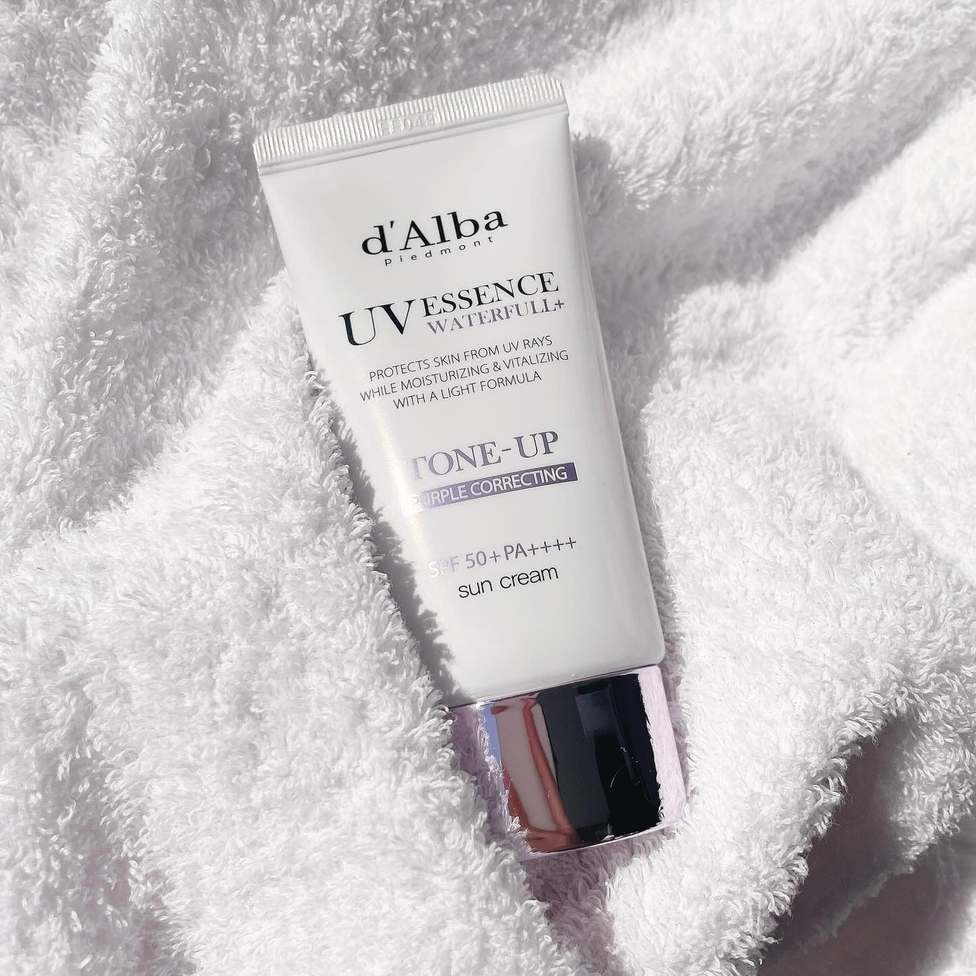 ダルバ ウォータフル トーンアップ サンクリーム(パープル)/ダルバ/日焼け止めクリームを使ったクチコミ(1枚目)