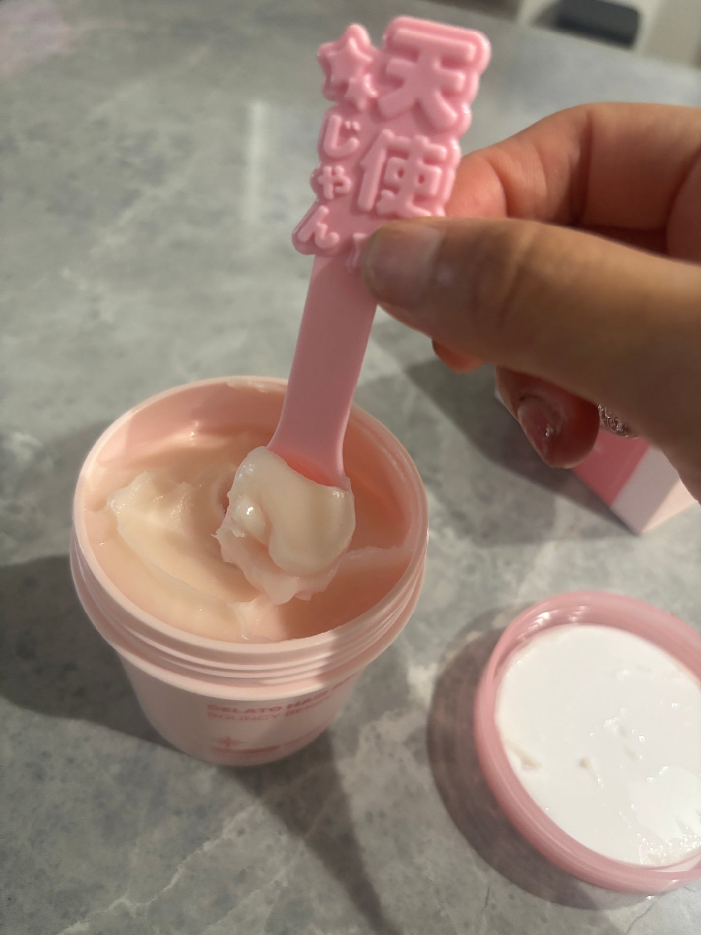 リペアターンジェラートヘアパック バウンシーベリー/リリーイブ/洗い流すヘアトリートメントを使ったクチコミ(3枚目)