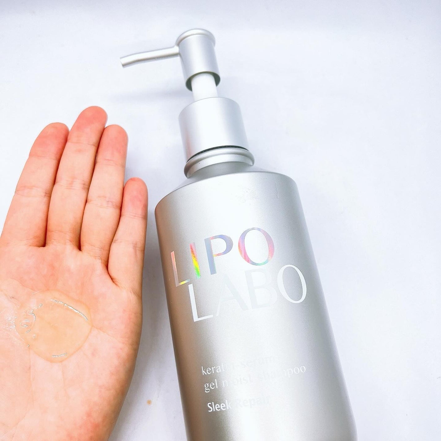 リポ ラボ ケラチンセラム ジェルモイスト シャンプー /トリートメントスリークリペア*/LIPO LABO/市販シャンプーを使ったクチコミ(2枚目)