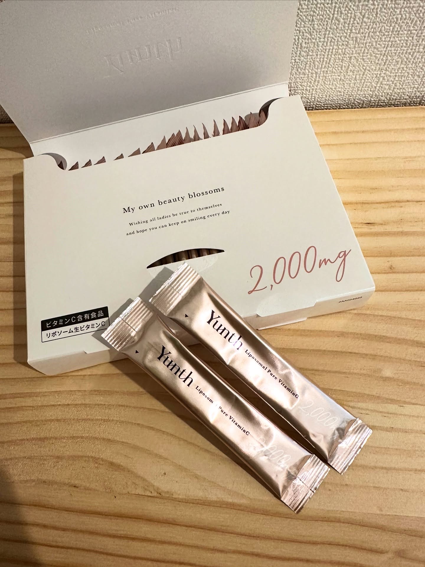 リポソーム生ビタミンC/Yunth/美容サプリメントを使ったクチコミ（2枚目）