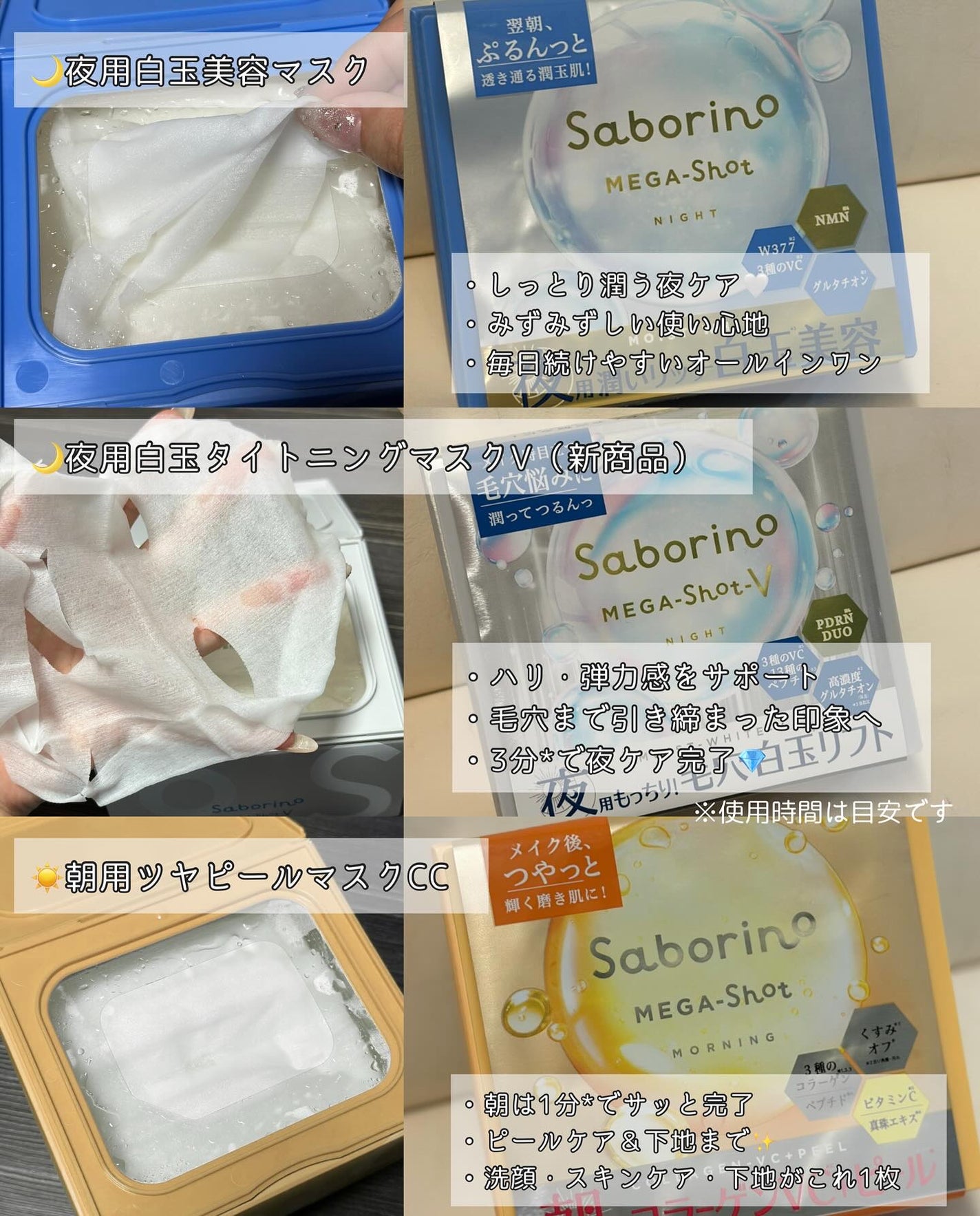 サボリーノ メガショット 朝用ツヤピールマスク CC/サボリーノ/シートマスク・パックを使ったクチコミ(2枚目)