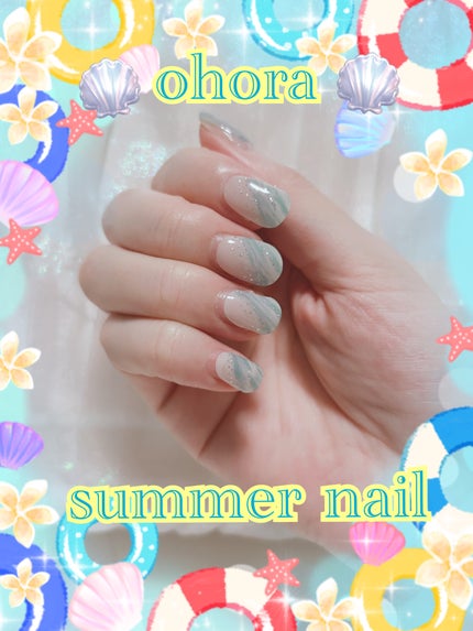 セミキュアジェルネイル(ハンド)/ohora/ネイルシールを使ったクチコミ(1枚目)