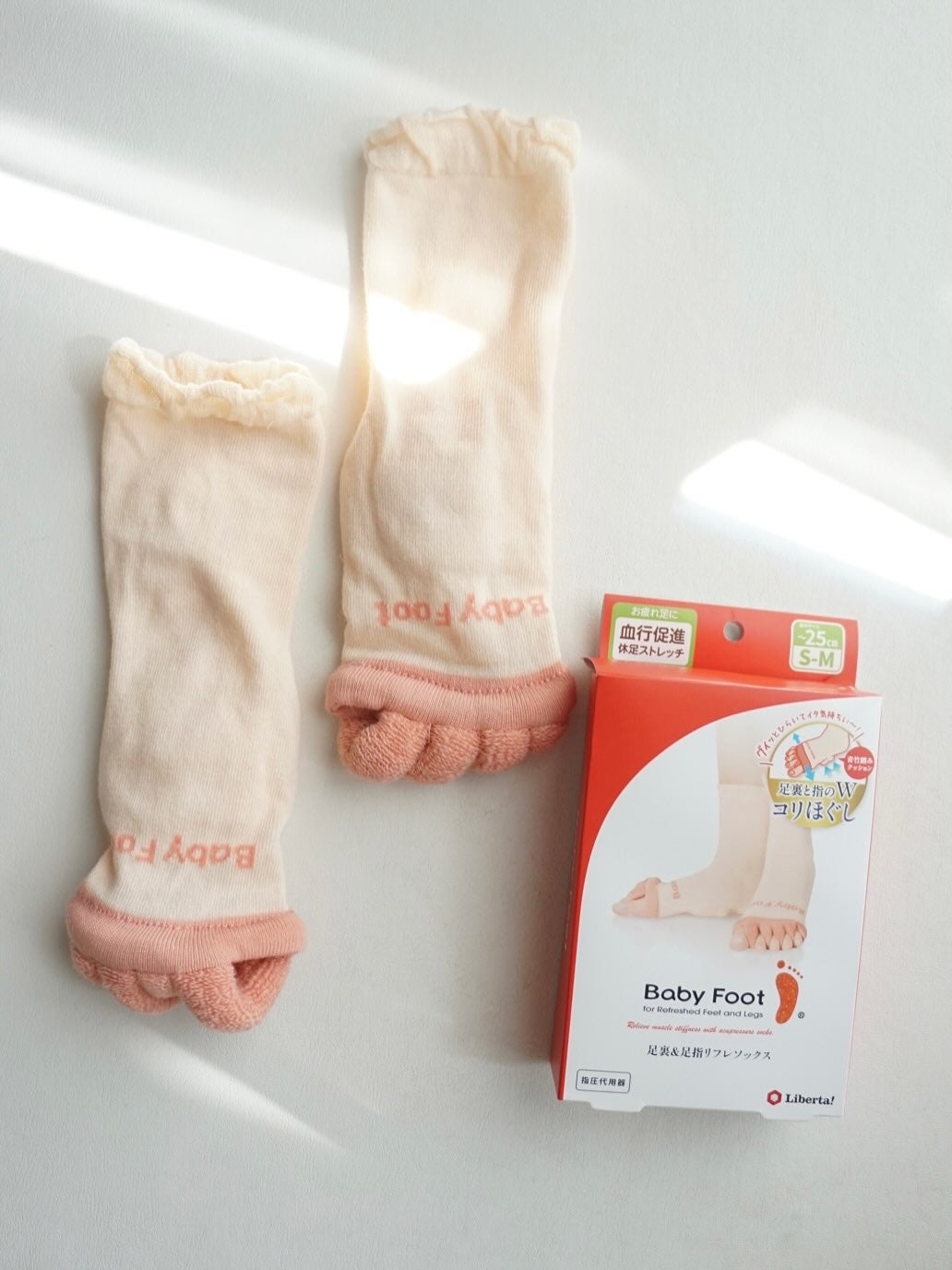 ベビーフット 足裏&足指リフレソックス/ベビーフット/レッグ・フットケアを使ったクチコミ(2枚目)