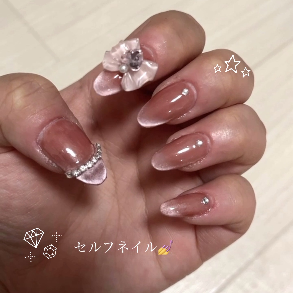 BRG ジェルネイル/DAISO/ジェルネイルを使ったクチコミ（1枚目）