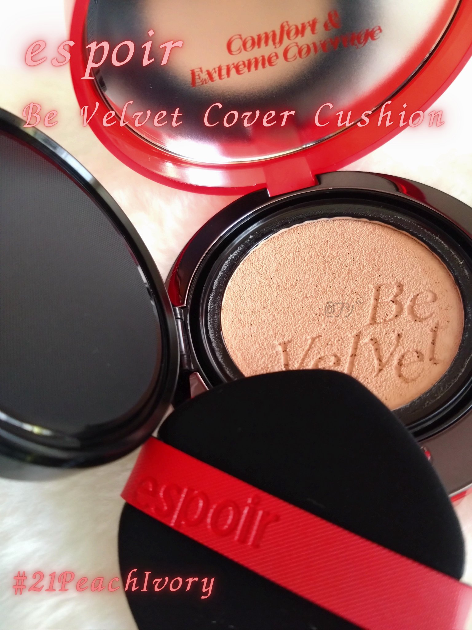 ビーベルベットカバークッション/espoir/クッションファンデーションを使ったクチコミ（1枚目）
