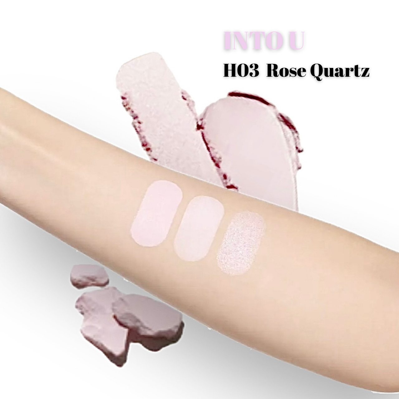 マルチファンクショナルハイライトパレット/INTO U/ハイライトを使ったクチコミ（3枚目）