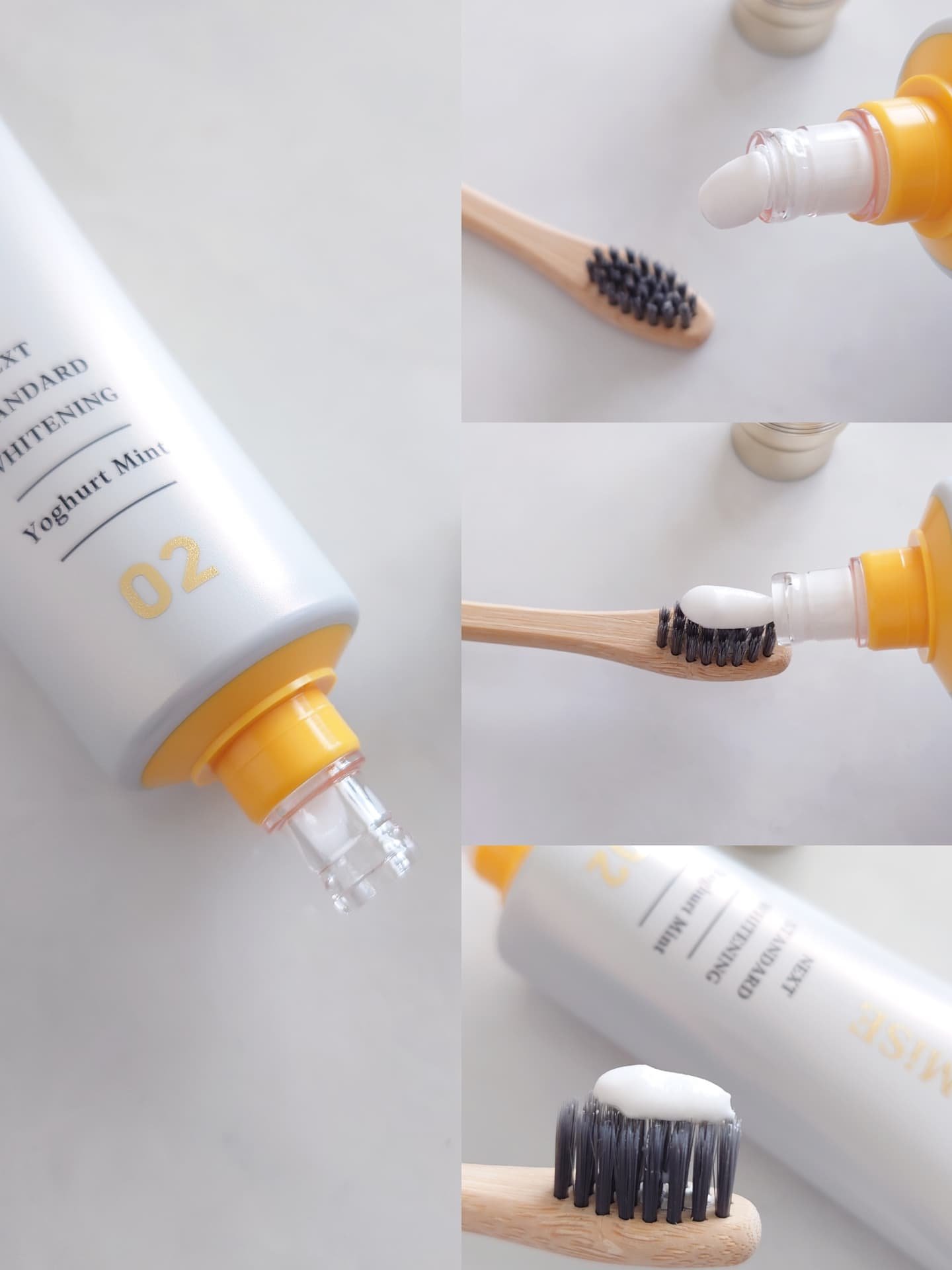 ホワイトプロミス  美白*＋むし歯予防* ０２：ヨーグルトミント/WHiTE PROMiSE/歯磨き粉を使ったクチコミ（2枚目）