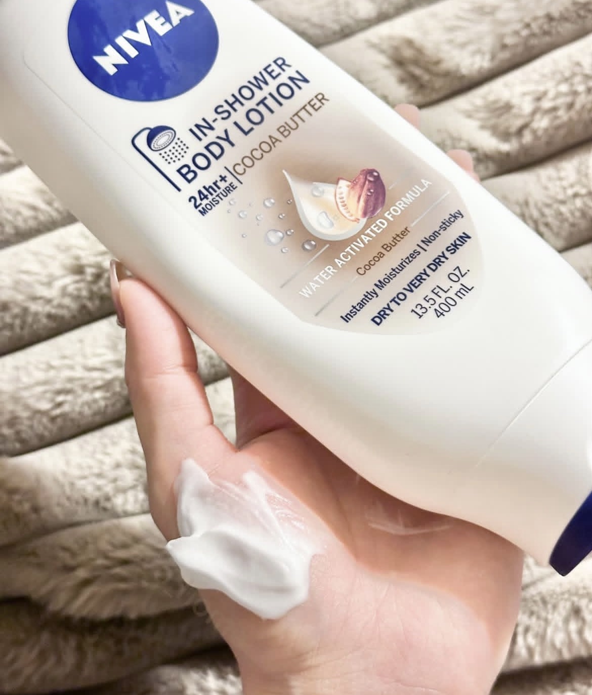 ニベアインシャワーボディローション  ココアバター/ニベア/ボディローションを使ったクチコミ（2枚目）