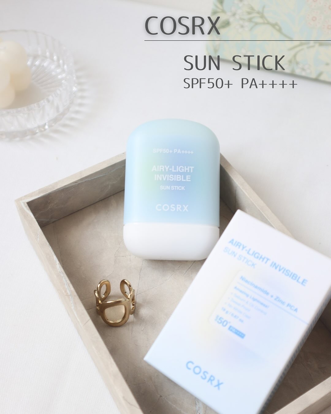 エアリーライト 透明UVスティック/COSRX/日焼け止めスティックを使ったクチコミ（1枚目）