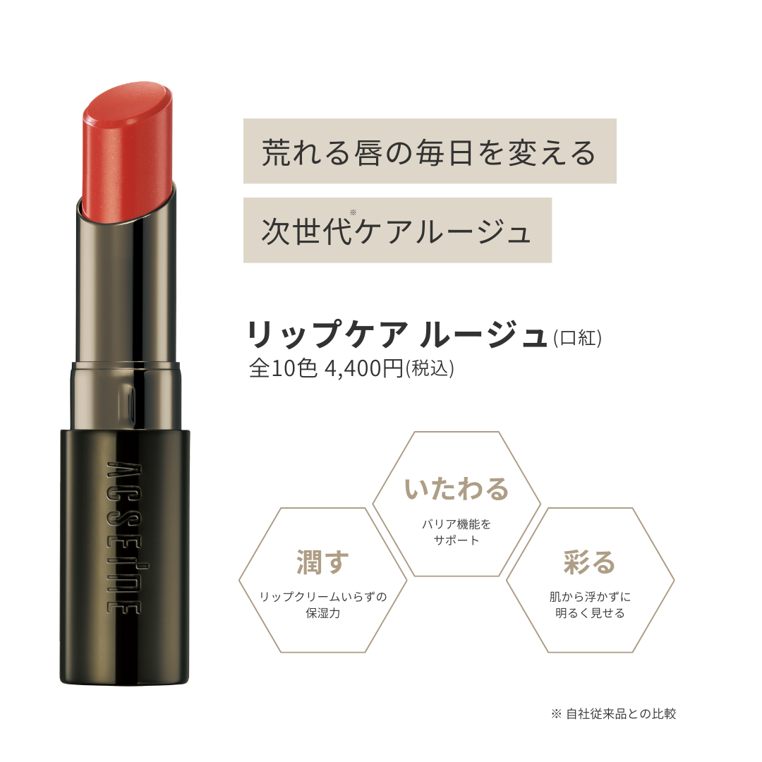 リップケア ルージュ/ACSEINE/口紅を使ったクチコミ(3枚目)