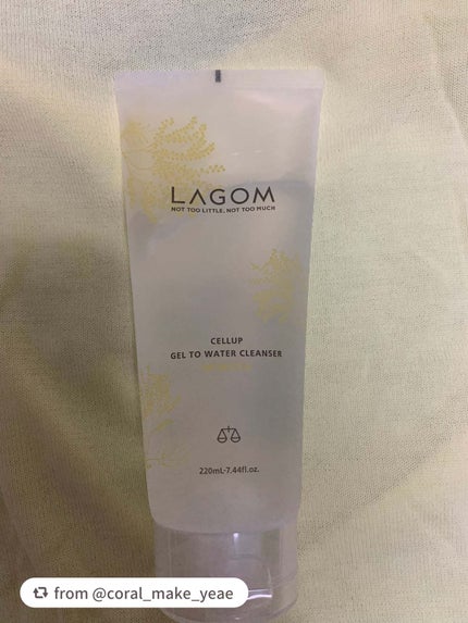 ジェルトゥウォーター クレンザー (MI)/LAGOM /その他洗顔料を使ったクチコミ(1枚目)