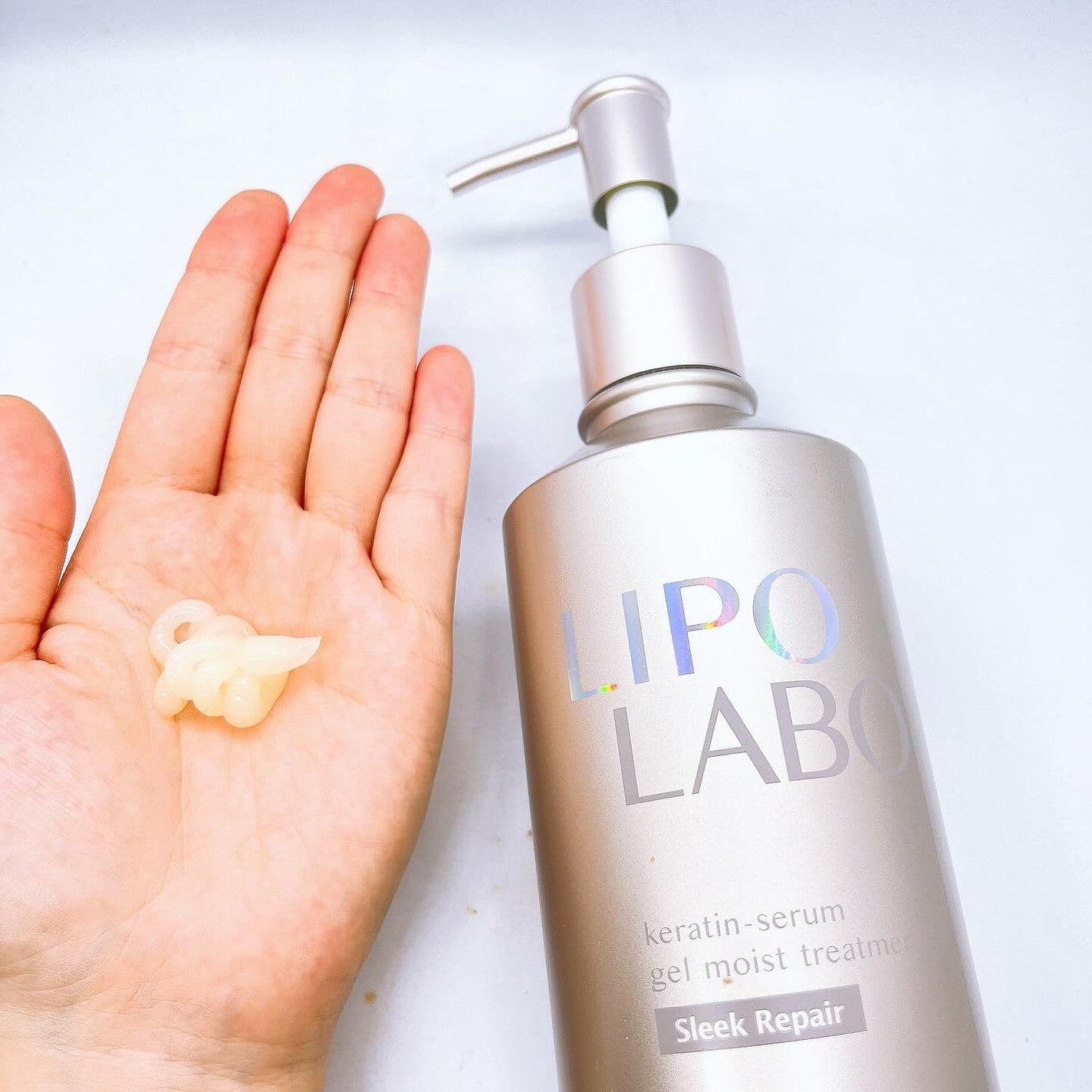 リポ ラボ ケラチンセラム ジェルモイスト シャンプー /トリートメントスリークリペア*/LIPO LABO/市販シャンプーを使ったクチコミ(3枚目)