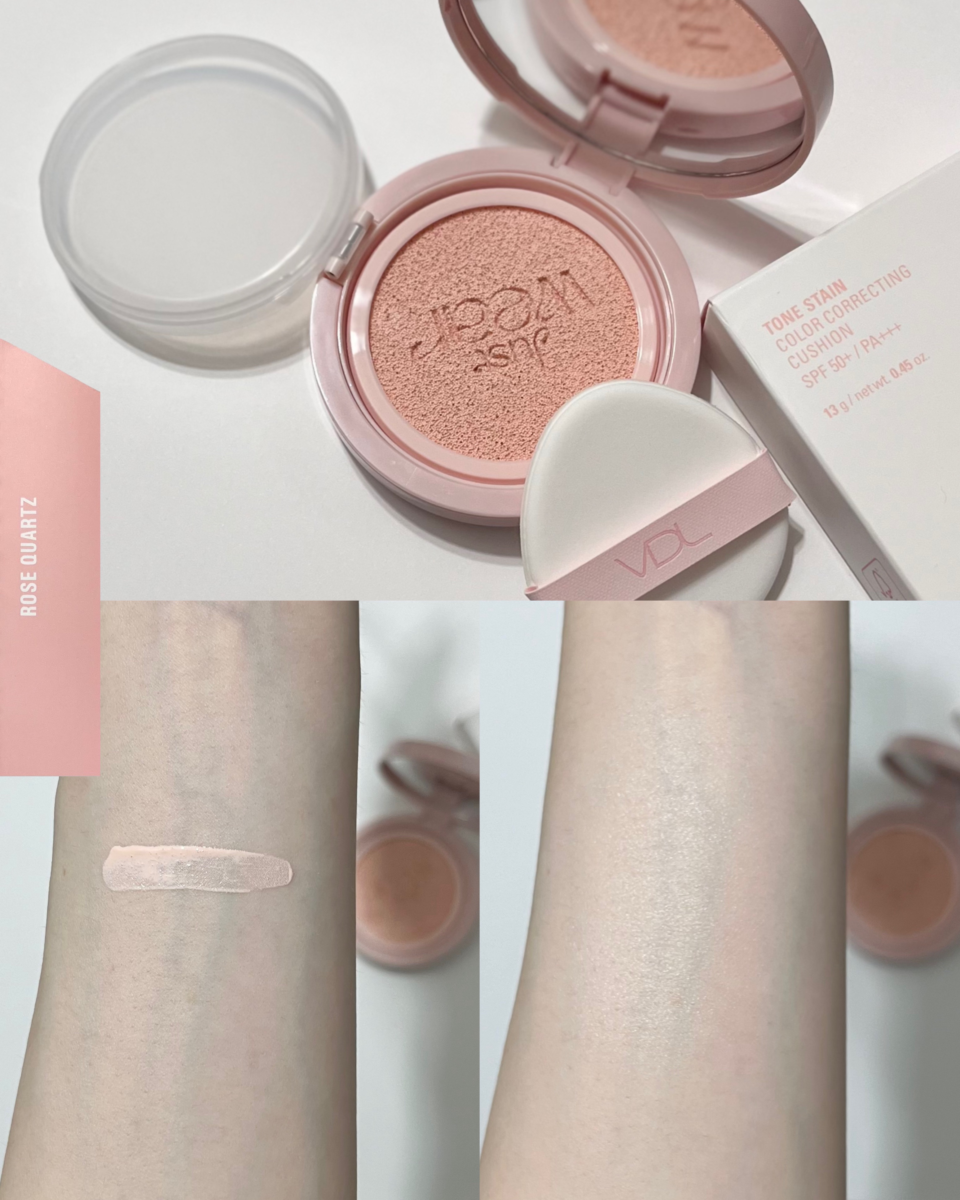 トーンステインカラーコレクティングクッション/VDL/化粧下地を使ったクチコミ（3枚目）