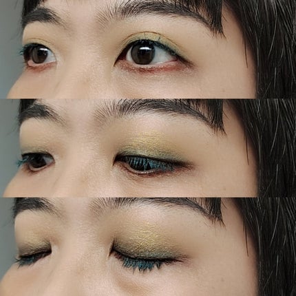 CHANEL レ キャトル オンブル ビザンス のクチコミ「#今日のメイク
今日はCHANELでメイク。
思いっきし、グリーン。
✔①から③の手順でメ.....」(2枚目)