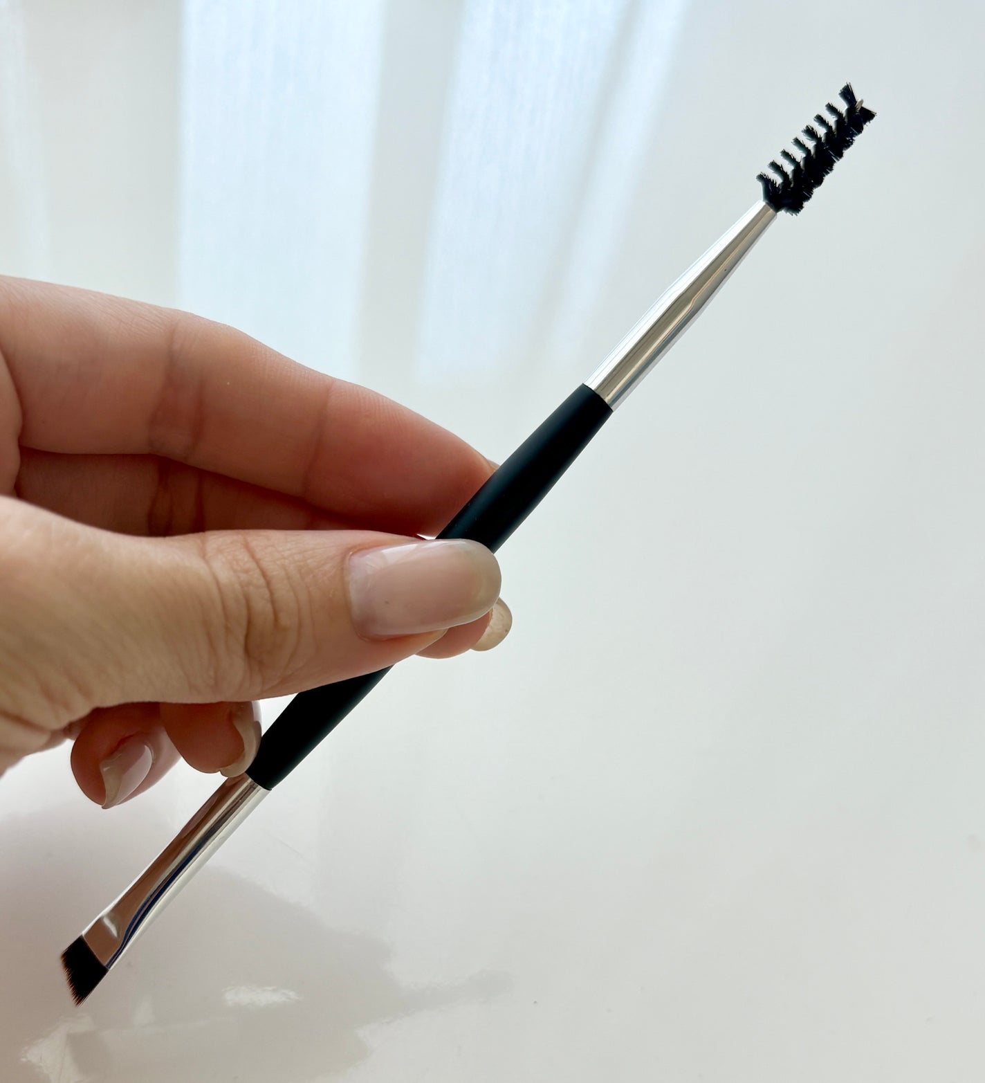 ダブルエンドアイブロウブラシ スクリュータイプ/ロージーローザ/メイクブラシを使ったクチコミ(4枚目)