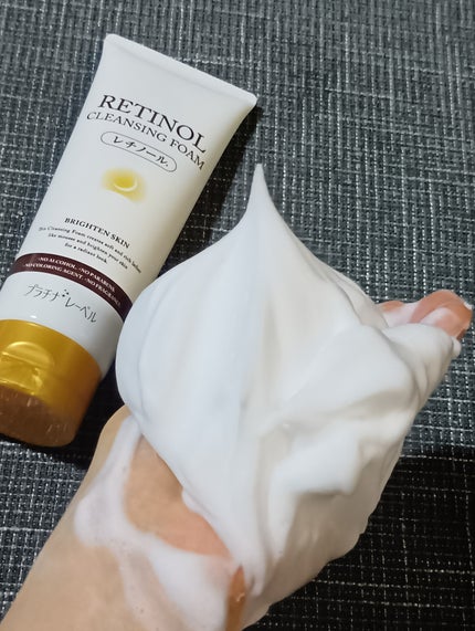 プラチナレーベル レチノール(*2)配合クレンジング洗顔/プラチナレーベル/洗顔フォームを使ったクチコミ(7枚目)