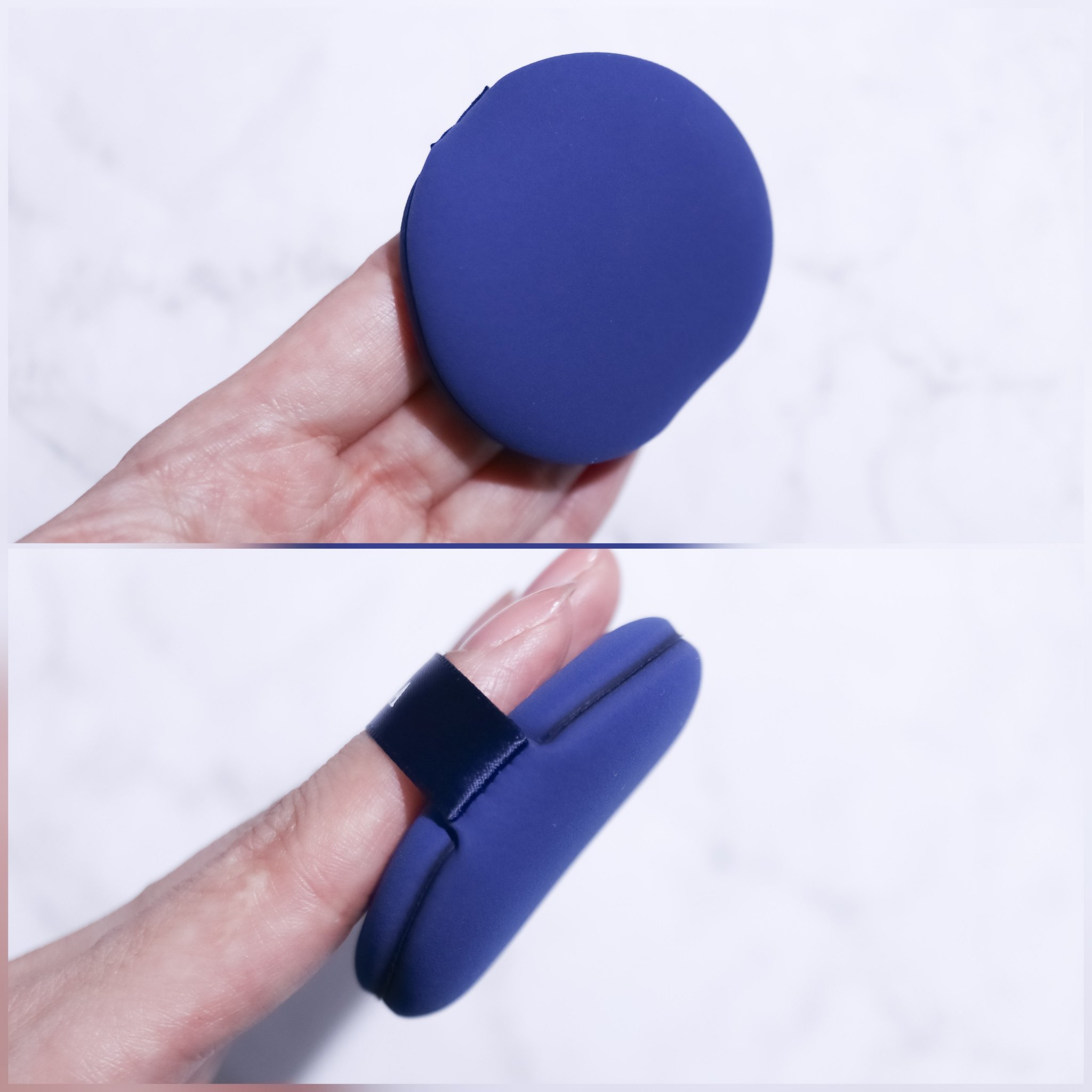 マルチファンデパフ 2P 2P NV(ネイビー)(数量限定)/ロージーローザ/パフ・スポンジを使ったクチコミ（2枚目）