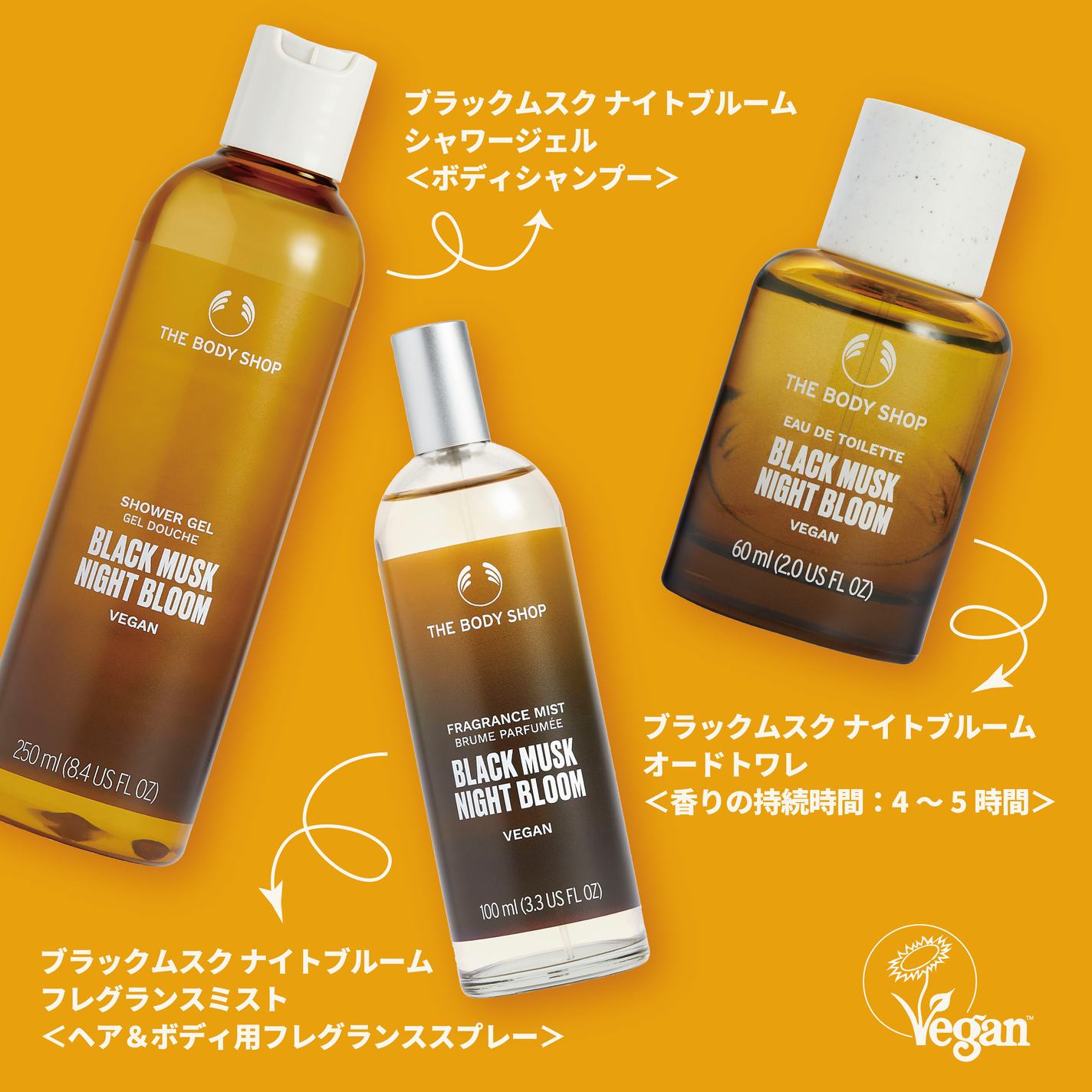 ブラックムスク ナイトブルーム シャワージェル/THE BODY SHOP/ボディソープを使ったクチコミ(2枚目)