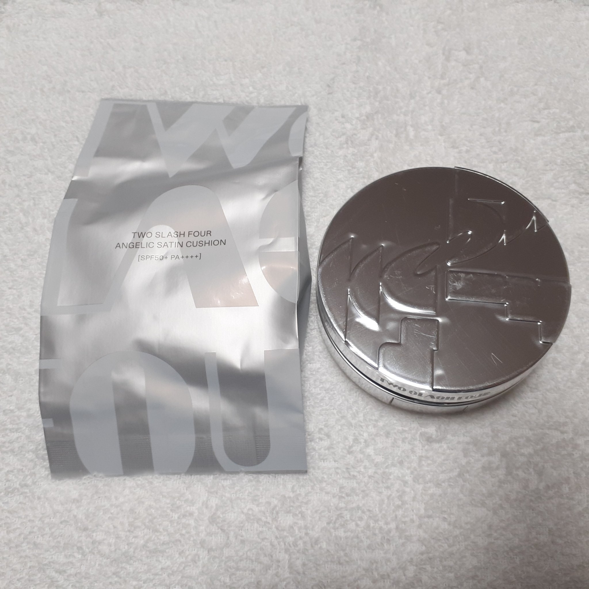 エンジェリックサテンクッション/TWO SLASH FOUR/クッションファンデーションを使ったクチコミ（2枚目）