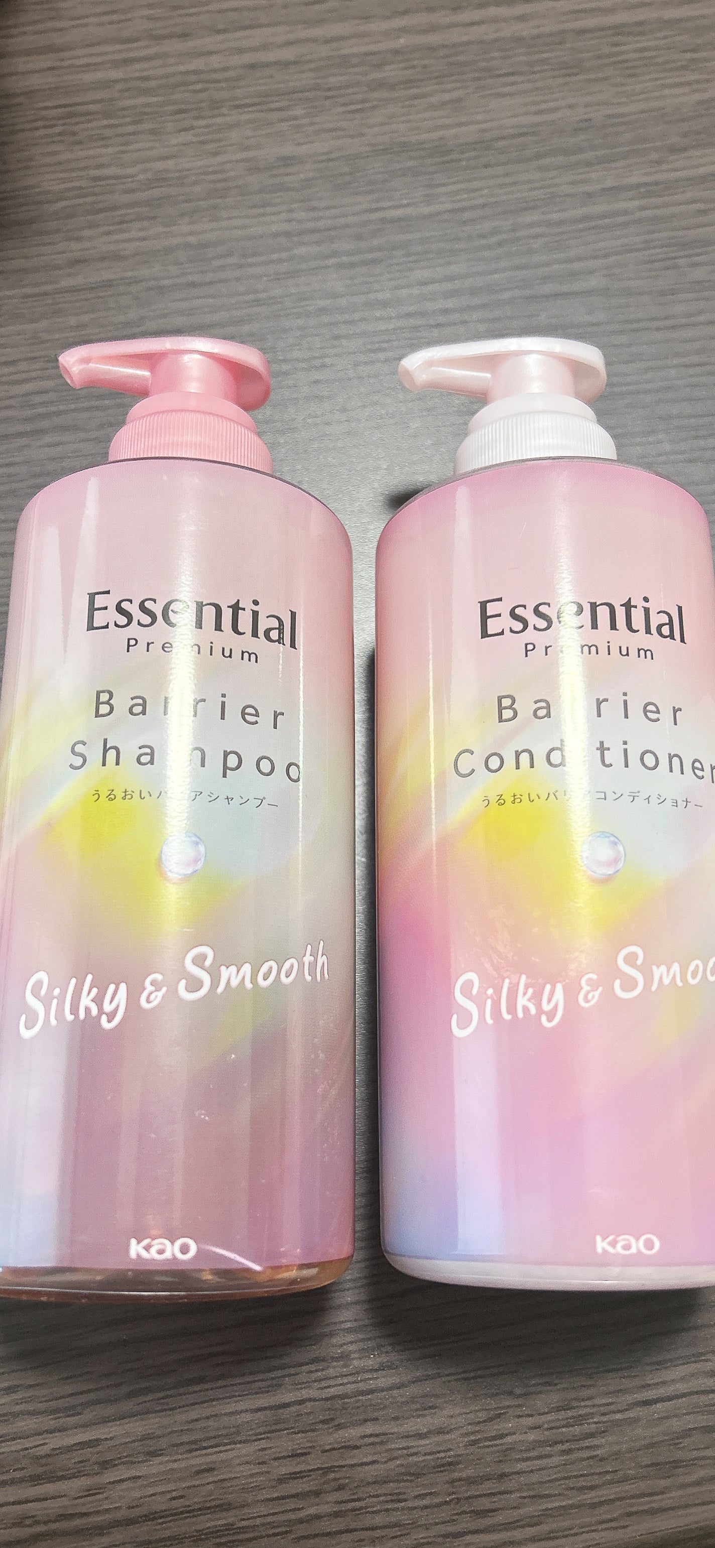 エッセンシャルプレミアム バリアシャンプー・コンディショナー シルキー&スムース/エッセンシャル/市販シャンプーを使ったクチコミ(1枚目)