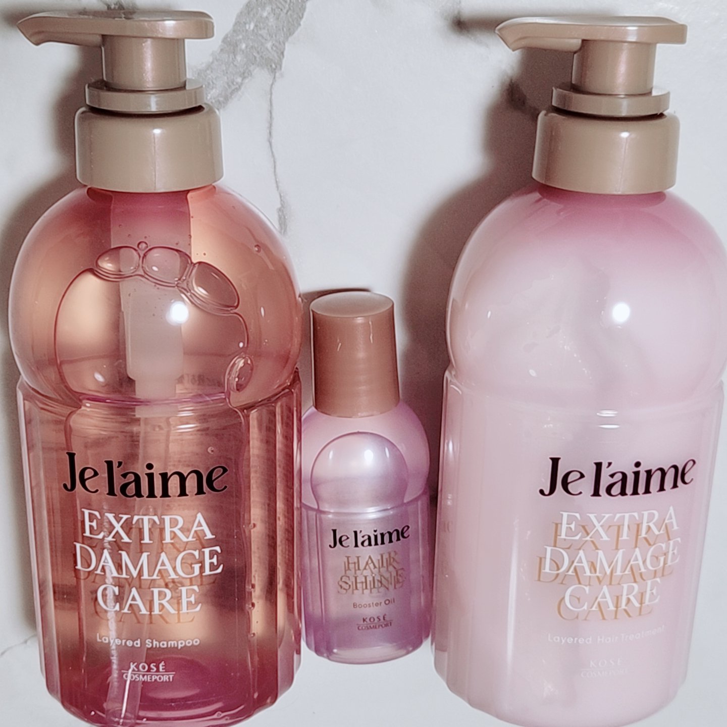 ジュレーム レイヤード シャンプー/ヘアトリートメント （エクストラダメージケア）/Je l'aime/市販シャンプーを使ったクチコミ（1枚目）