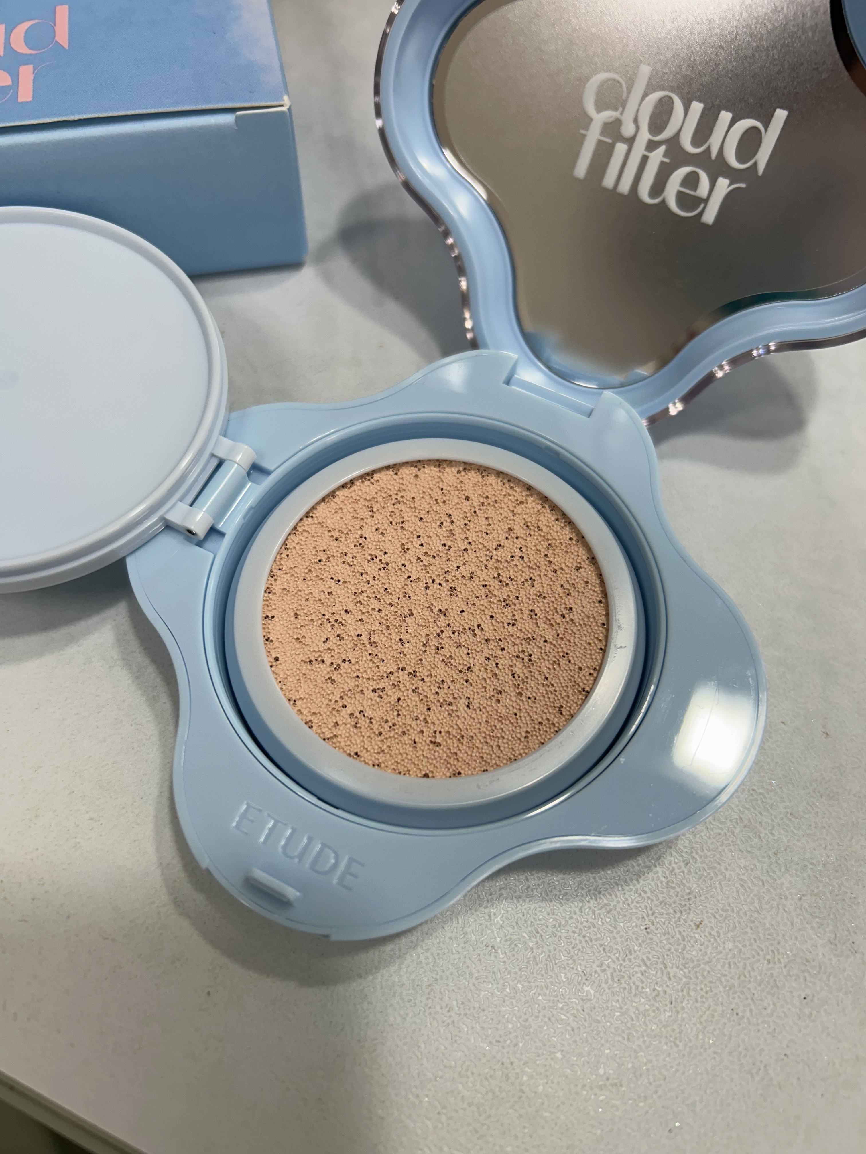 クラウドフィルタークッション/ETUDE/クッションファンデーションを使ったクチコミ（2枚目）